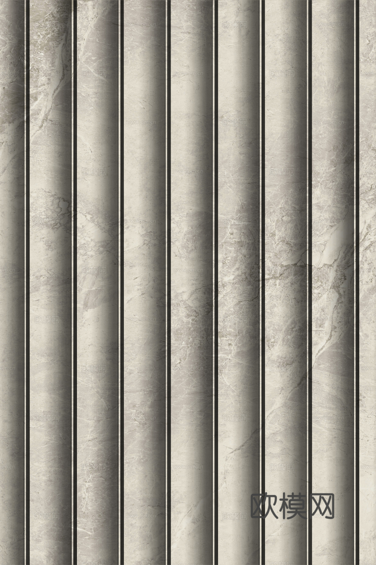 岩板大理石纹波浪艺术背景墙下载（渲染图6）