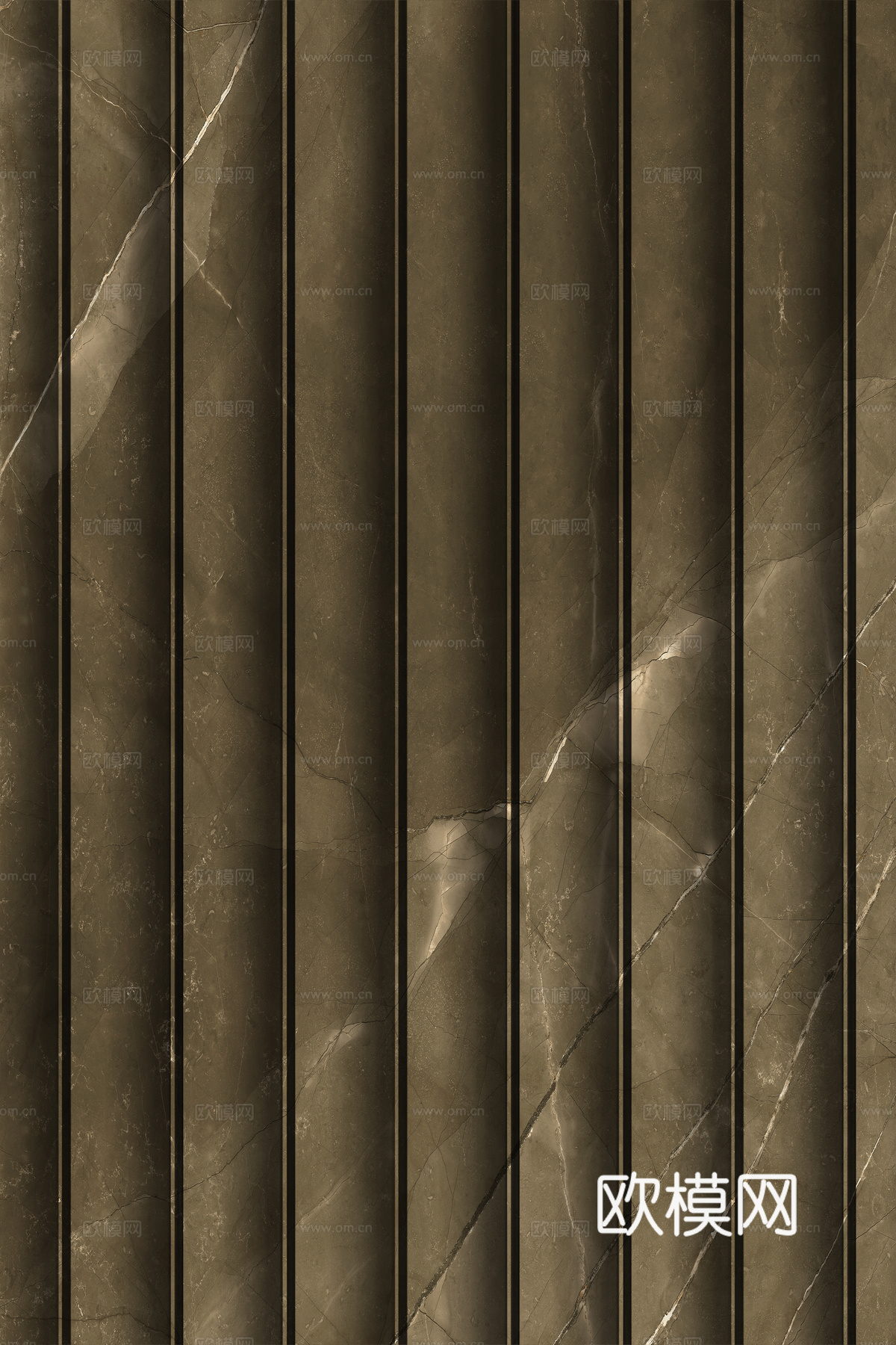 岩板大理石纹波浪艺术背景墙下载（渲染图5）