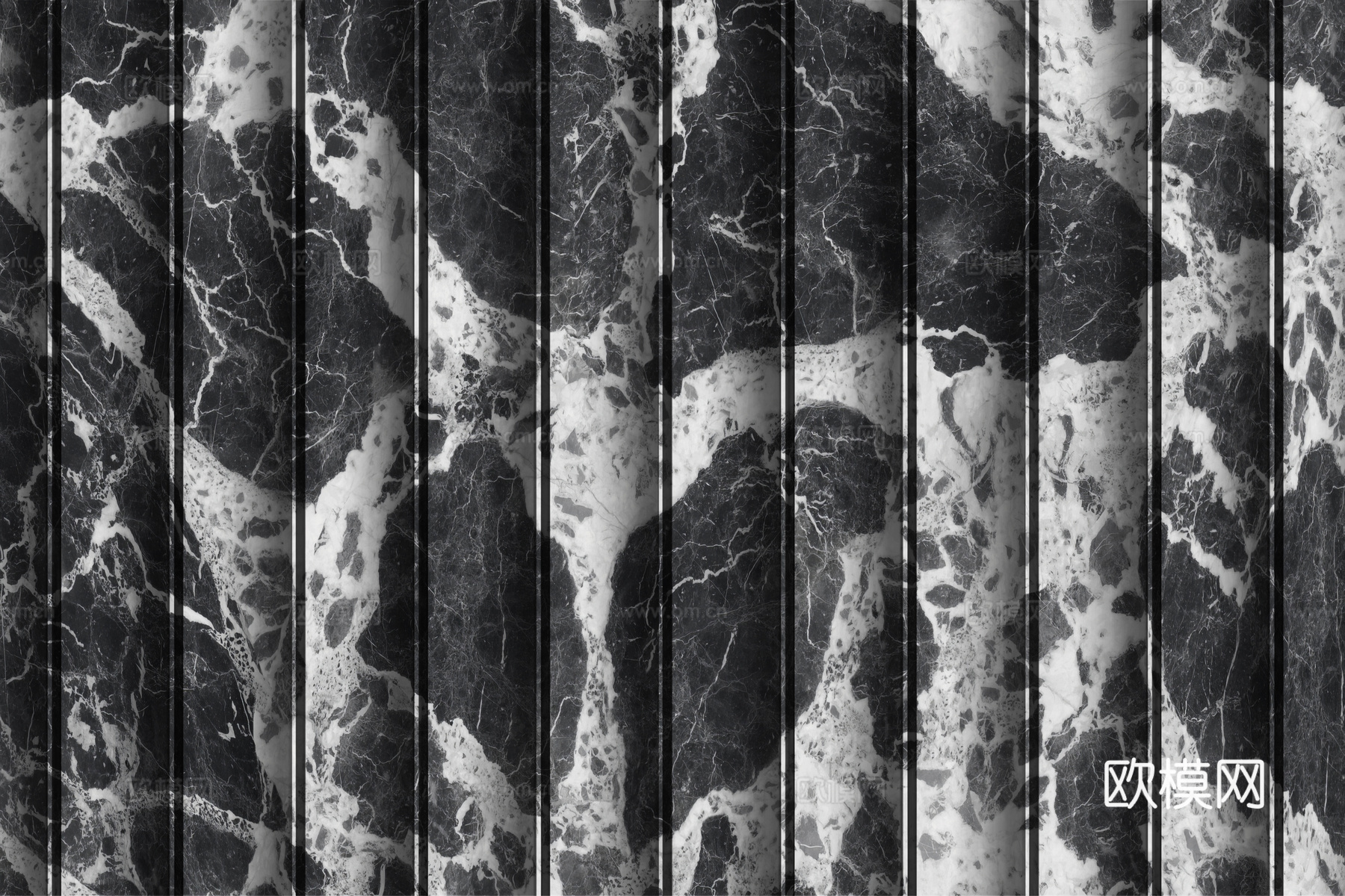 岩板大理石纹波浪艺术背景墙下载（渲染图2）