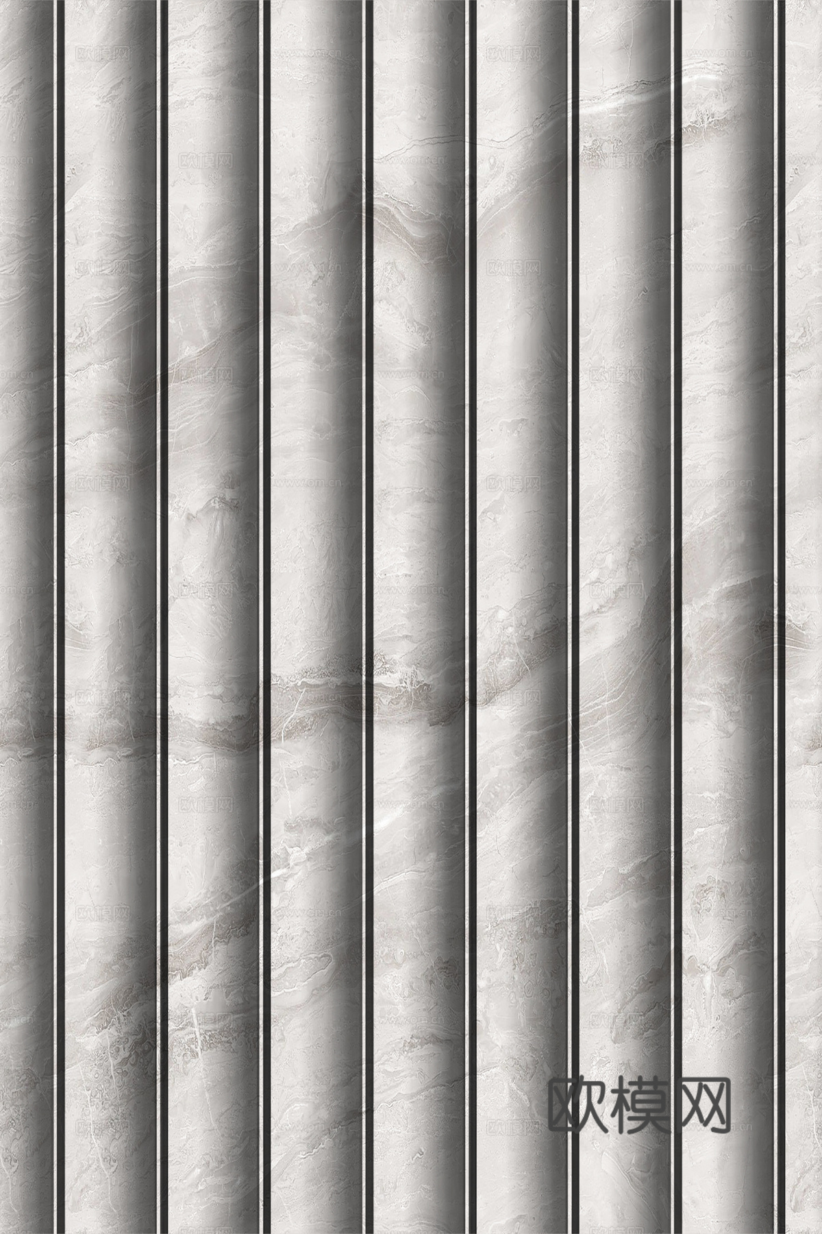 岩板大理石纹波浪艺术背景墙下载（渲染图2）