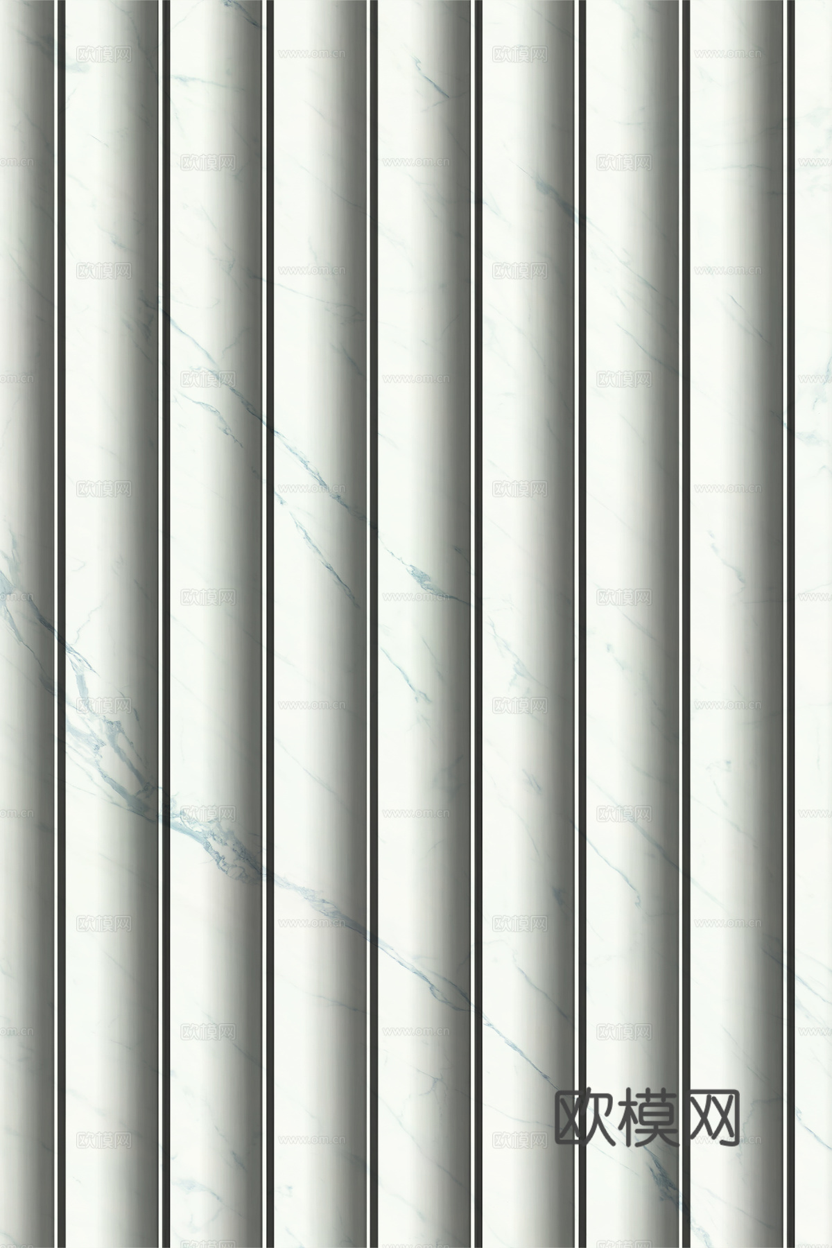 岩板大理石纹波浪艺术背景墙下载（渲染图6）