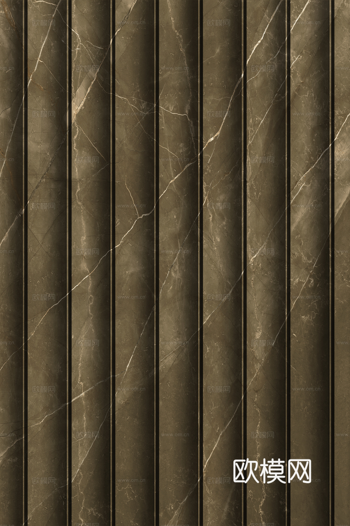 岩板大理石纹波浪艺术背景墙下载（渲染图3）