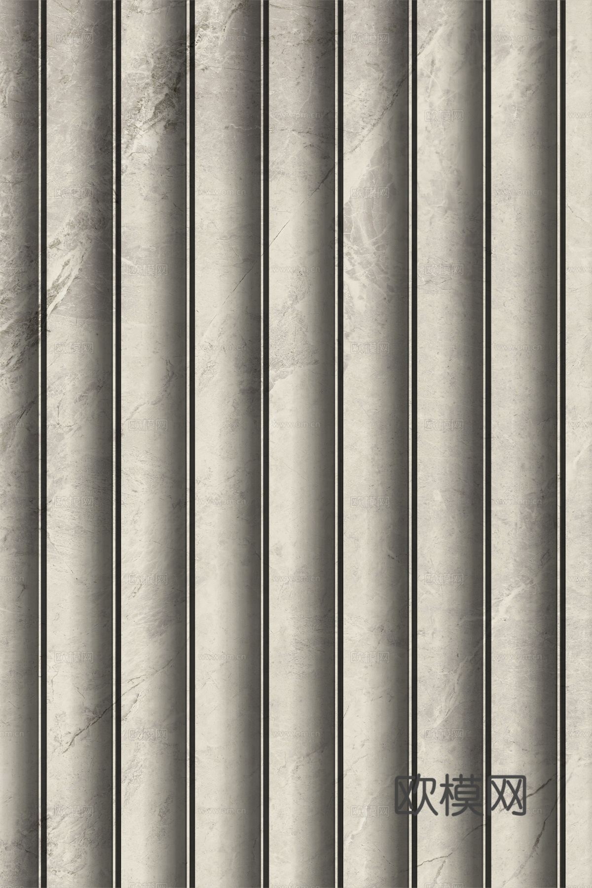 岩板大理石纹波浪艺术背景墙下载（渲染图1）