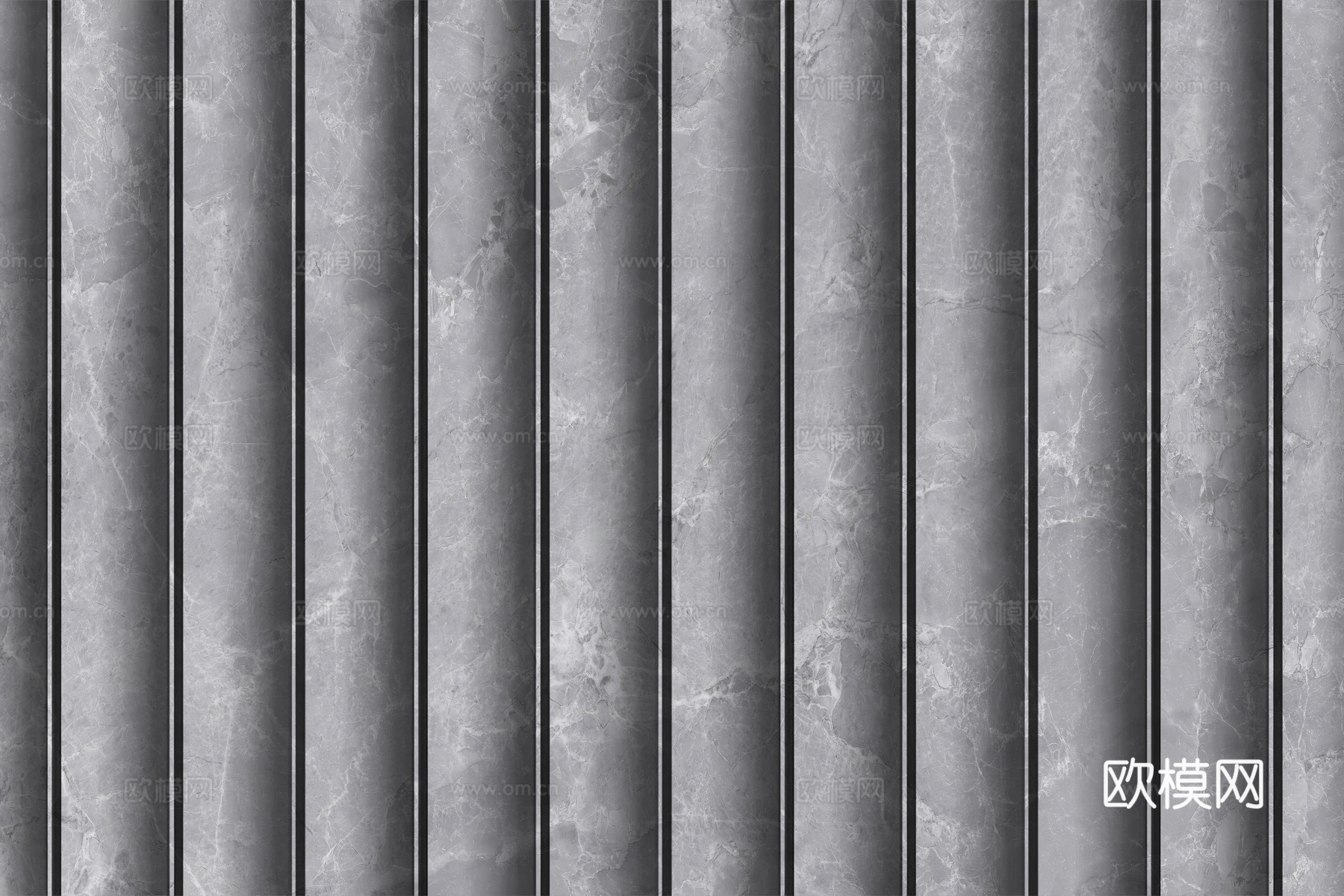 岩板大理石纹波浪艺术背景墙下载（渲染图4）