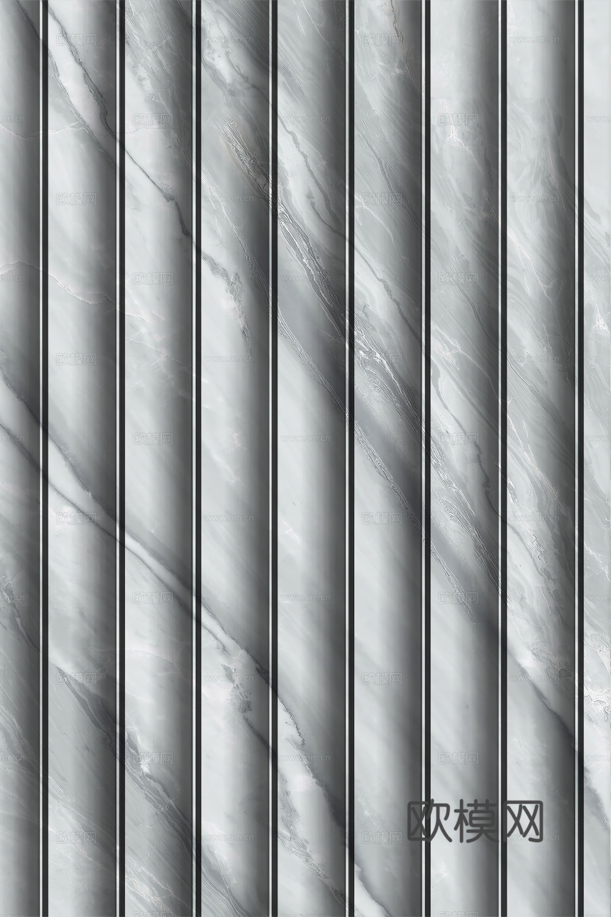 岩板大理石纹波浪艺术背景墙下载（渲染图8）