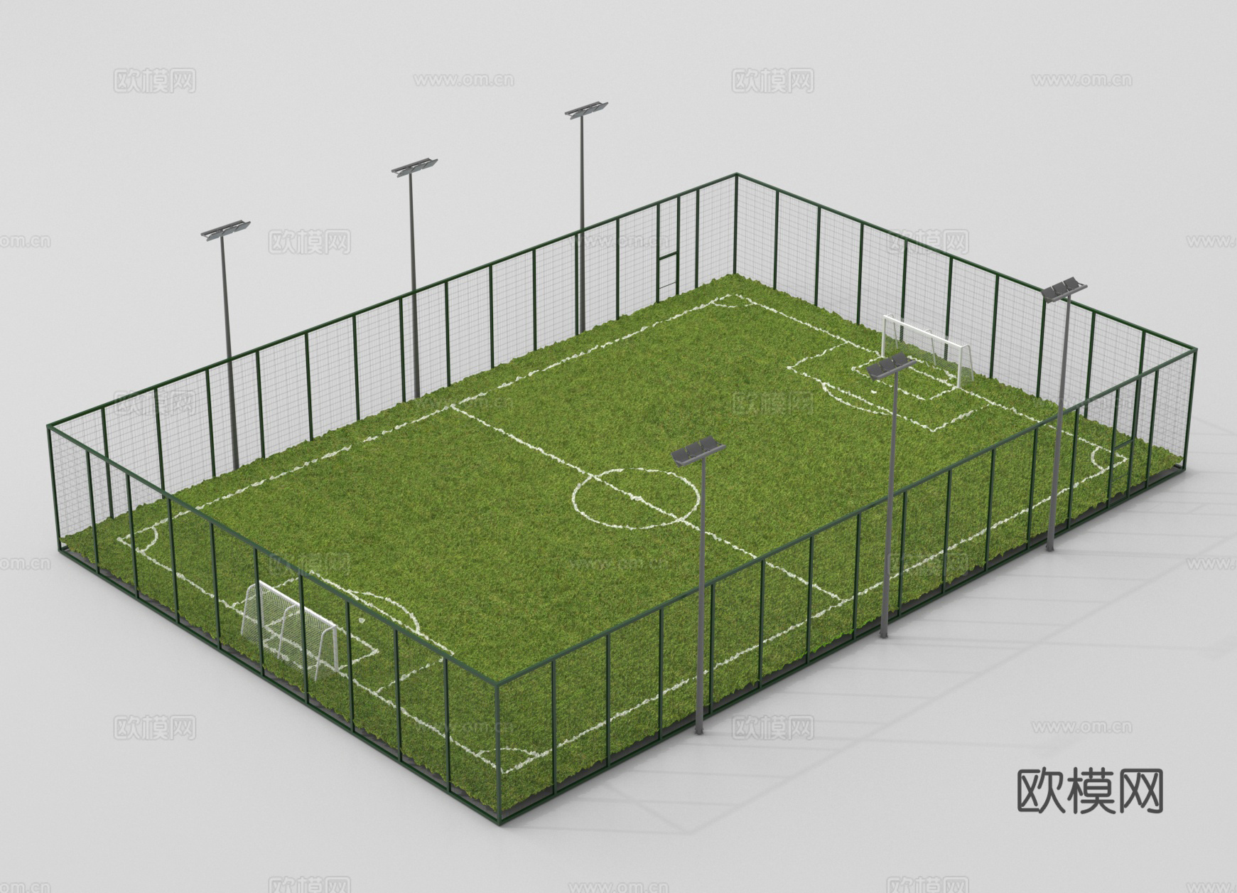 足球场3d模型