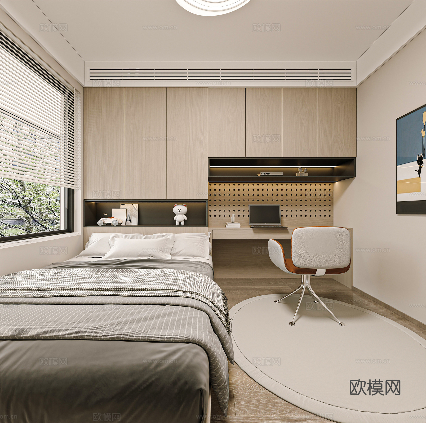 儿童榻榻米简约3d模型