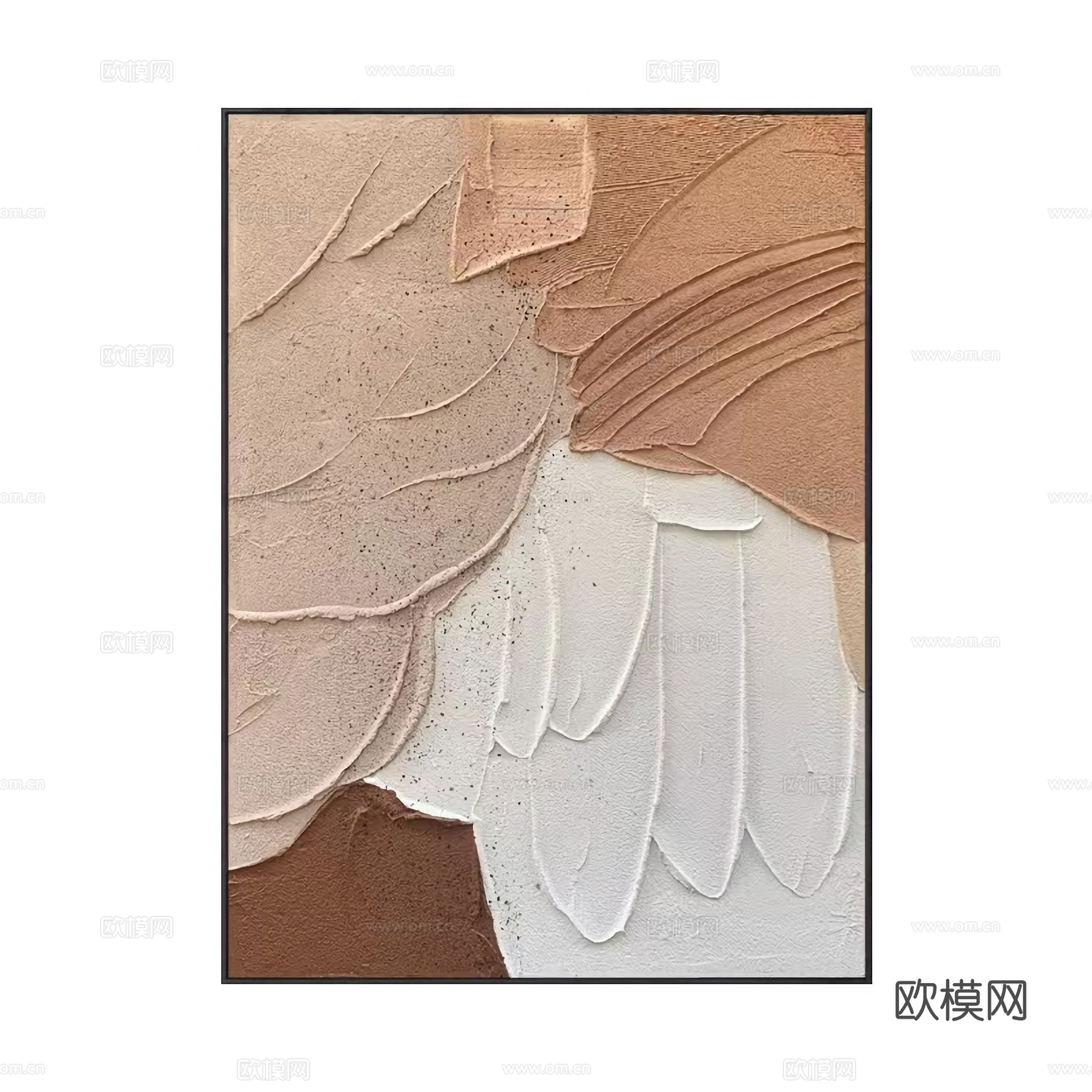 现代抽象肌理装饰画贴图