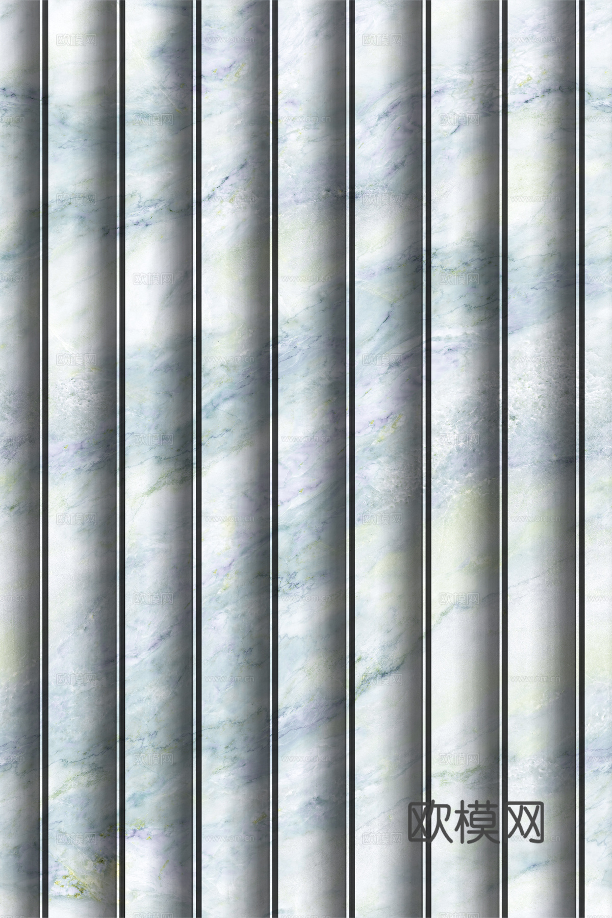 岩板大理石纹波浪艺术背景墙下载（渲染图8）