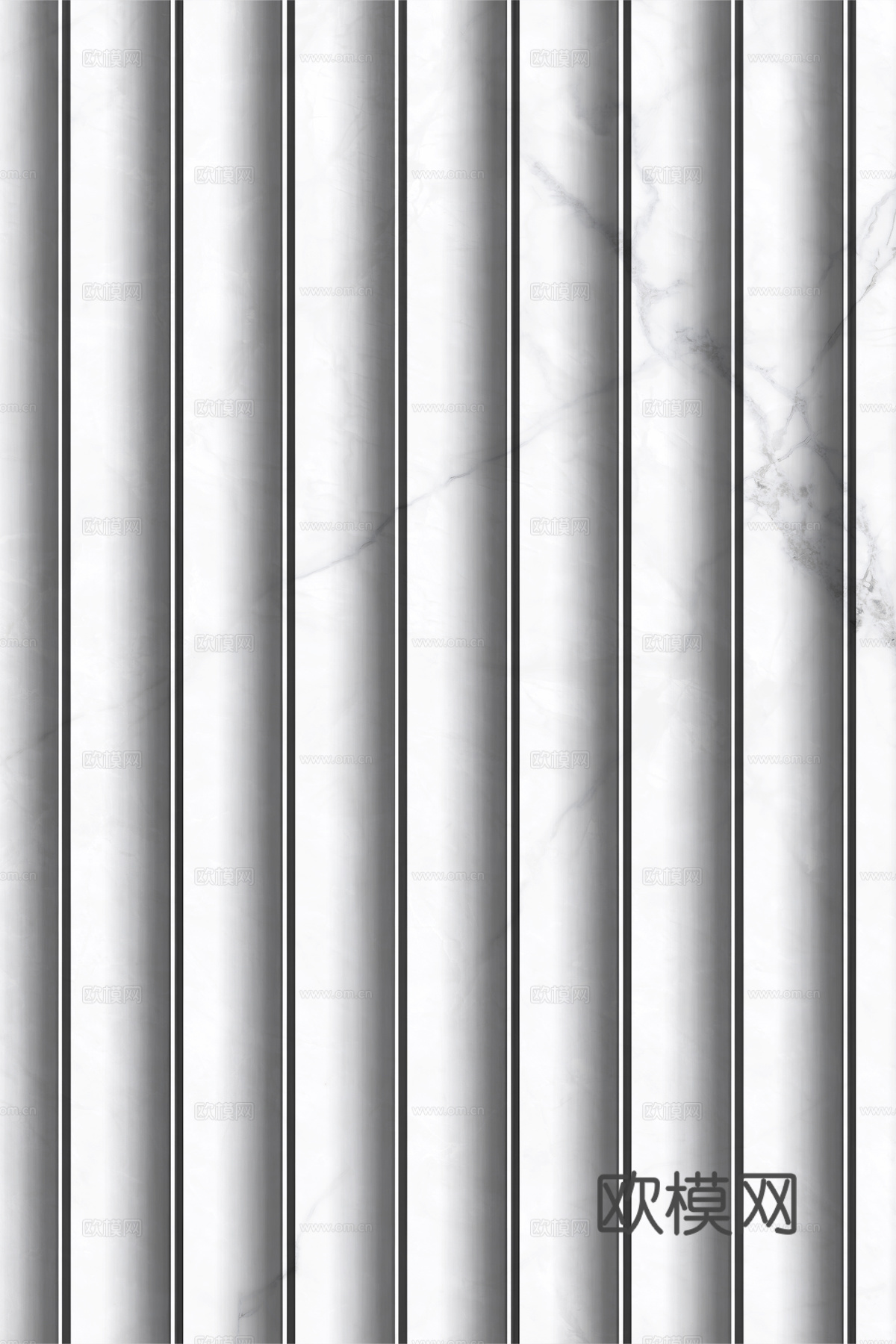 岩板大理石纹波浪艺术背景墙下载（渲染图1）