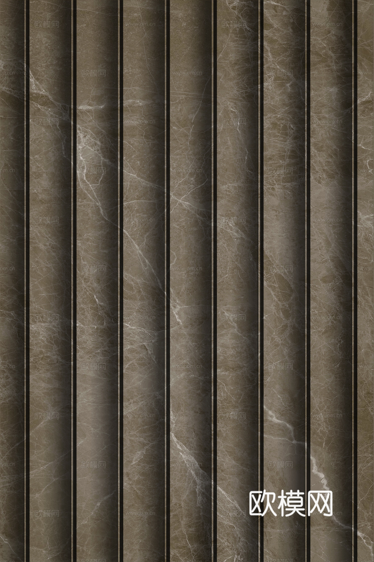 岩板大理石纹波浪艺术背景墙下载（渲染图7）