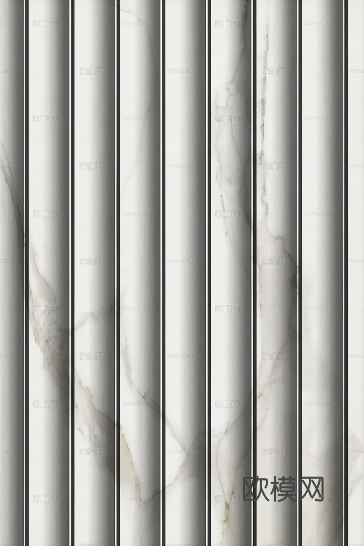 岩板大理石纹波浪艺术背景墙下载（渲染图4）