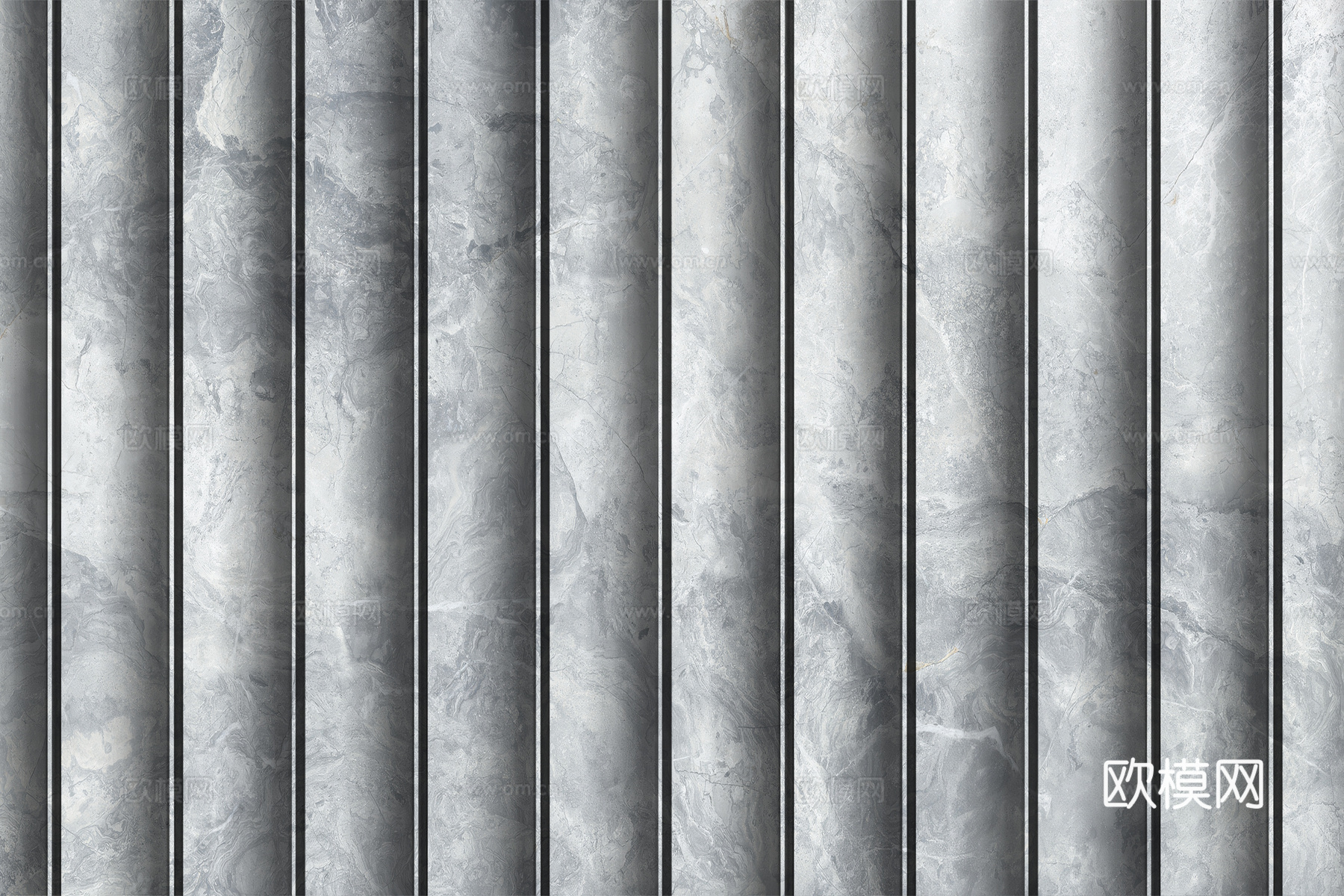 岩板大理石纹波浪艺术背景墙下载（渲染图2）