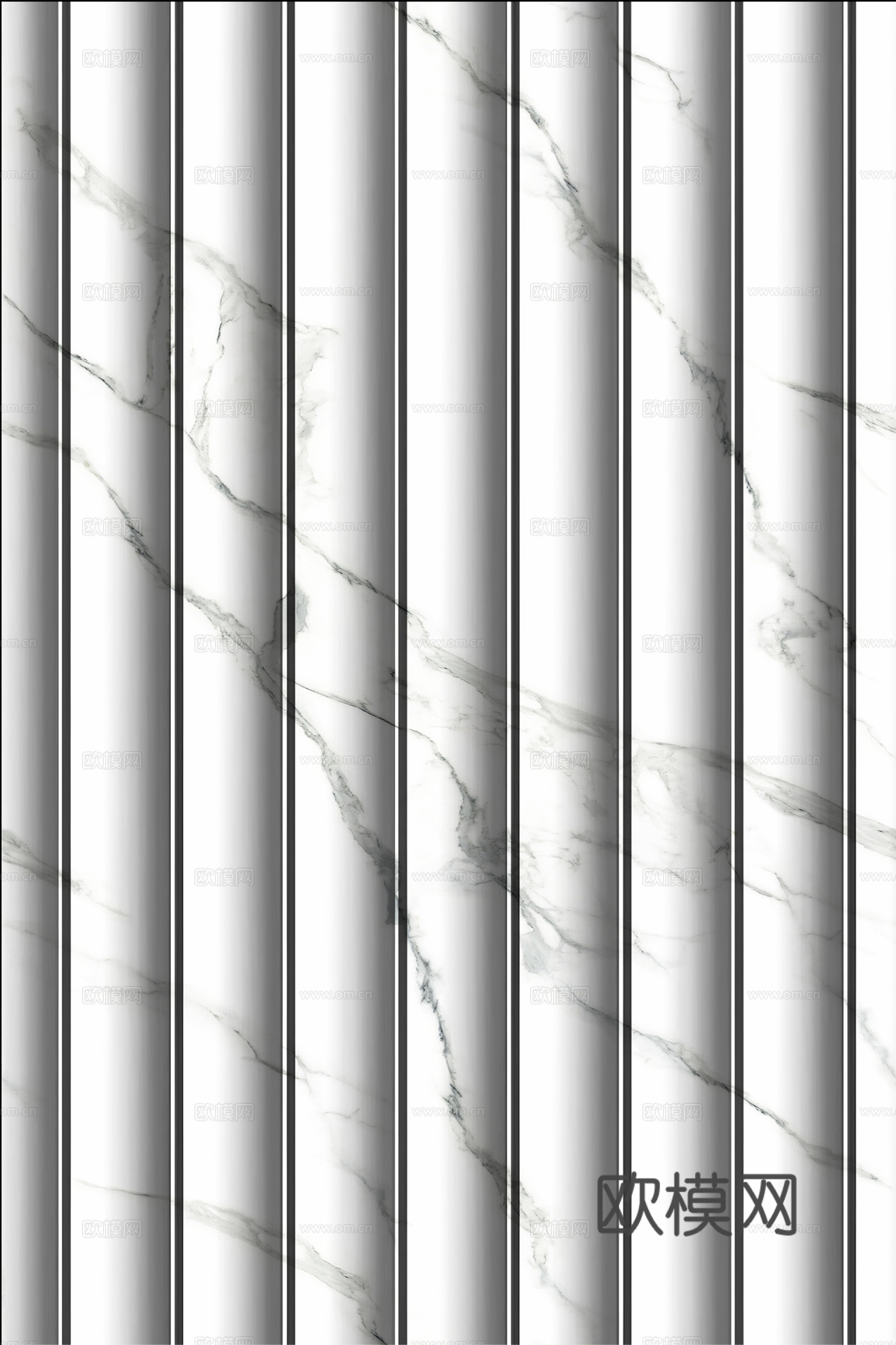 岩板大理石纹波浪艺术背景墙下载（渲染图1）