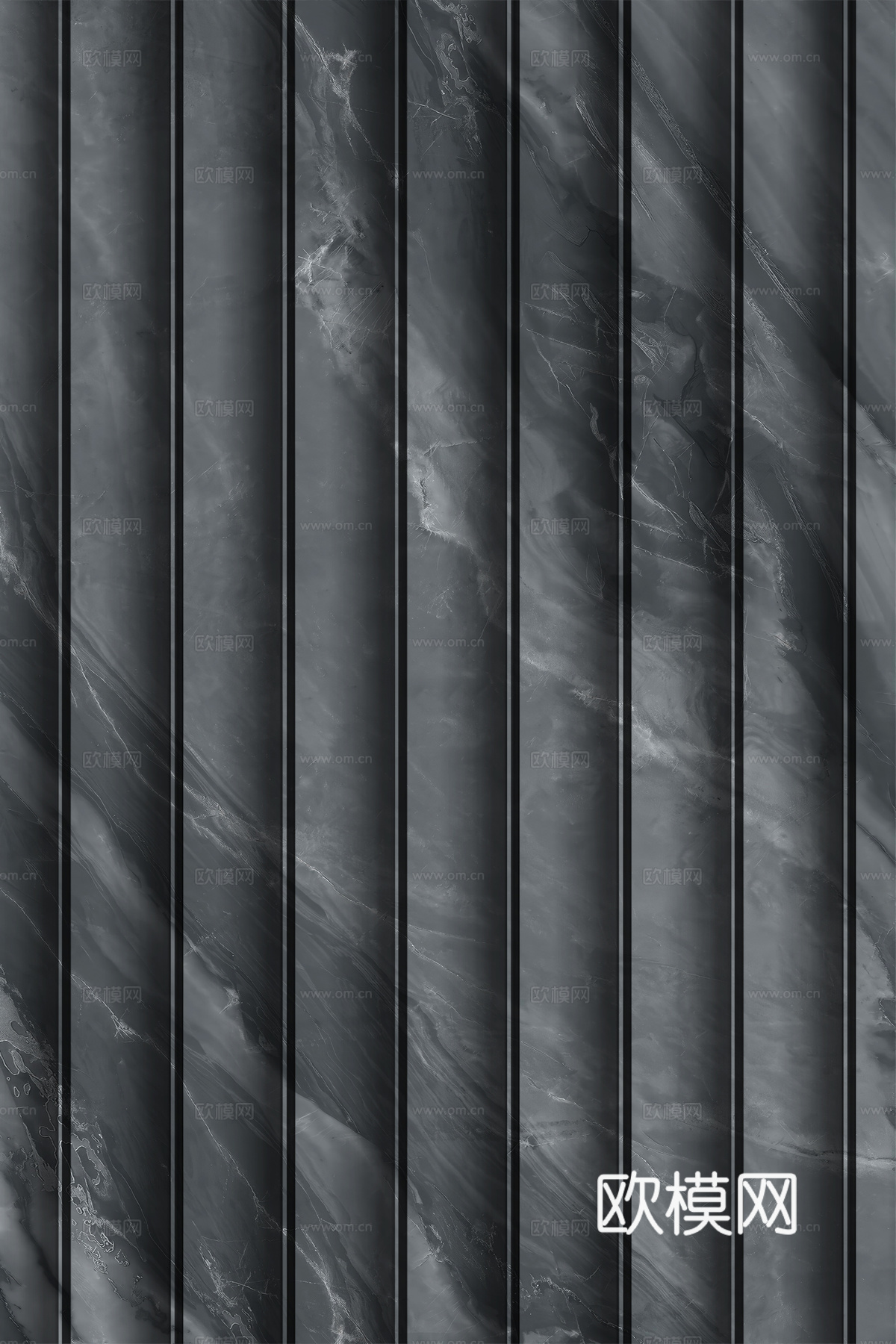 岩板大理石纹波浪艺术背景墙下载（渲染图4）