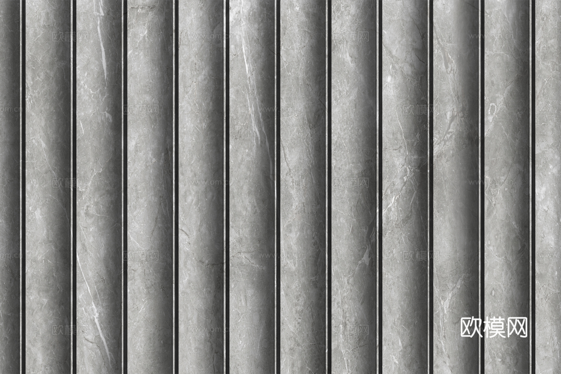 岩板大理石纹波浪艺术背景墙下载（渲染图4）