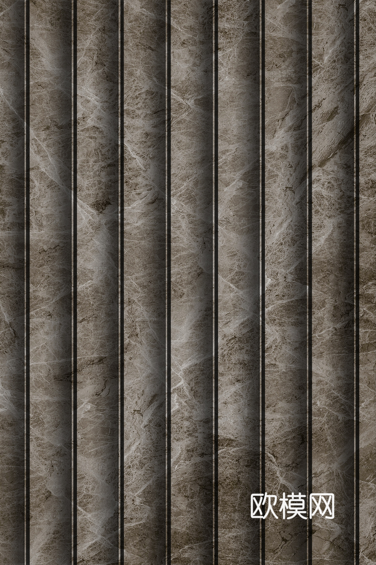 岩板大理石纹波浪艺术背景墙下载（渲染图8）