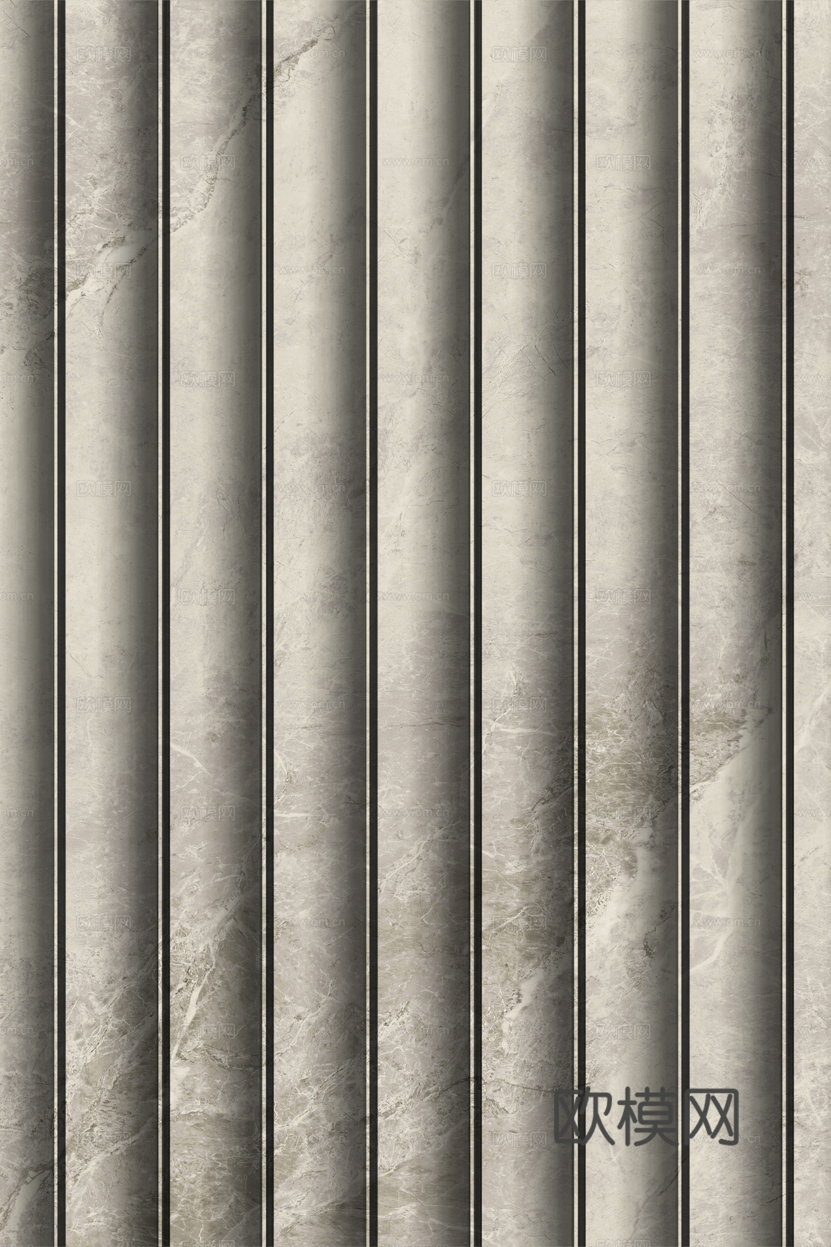 岩板大理石纹波浪艺术背景墙下载（渲染图5）