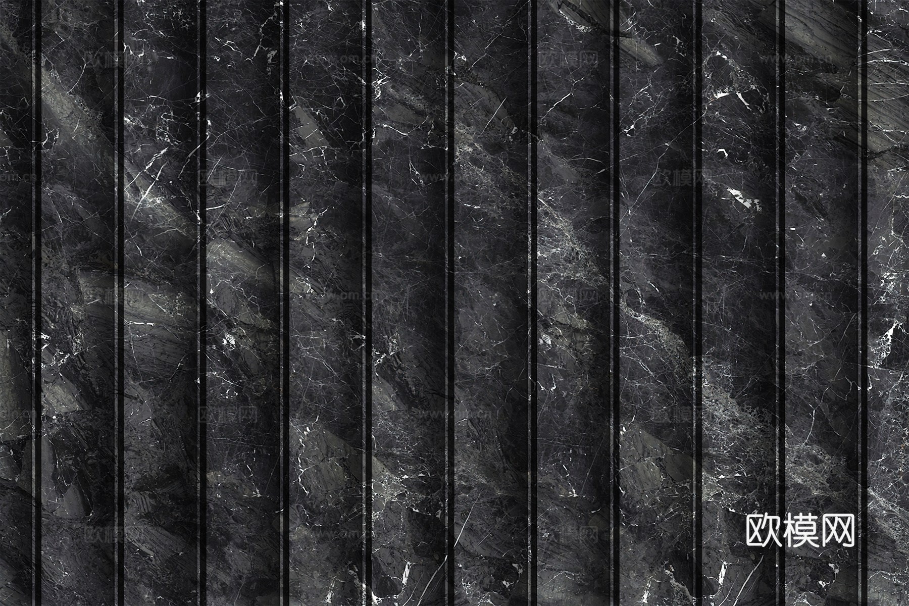 岩板大理石纹波浪艺术背景墙下载（渲染图3）