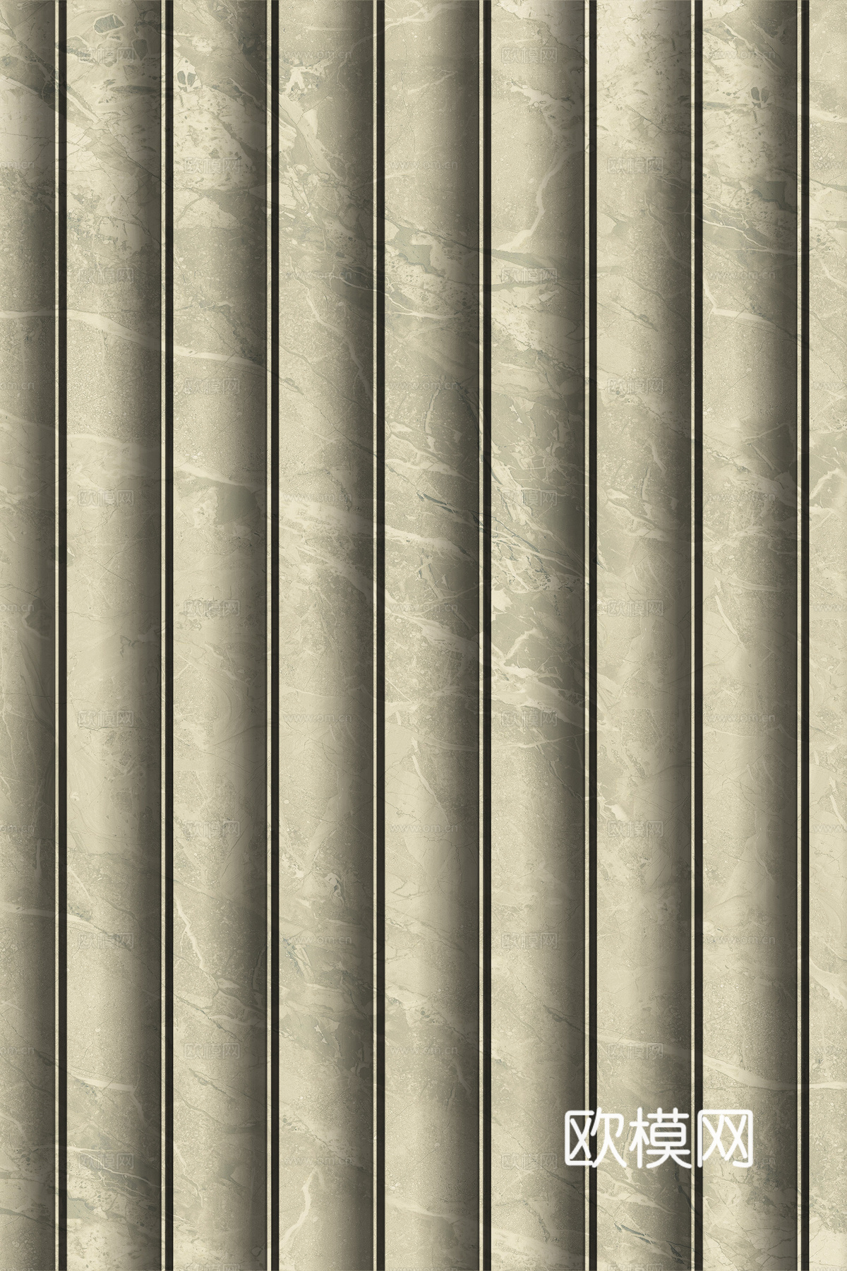 岩板大理石纹波浪艺术背景墙下载（渲染图6）