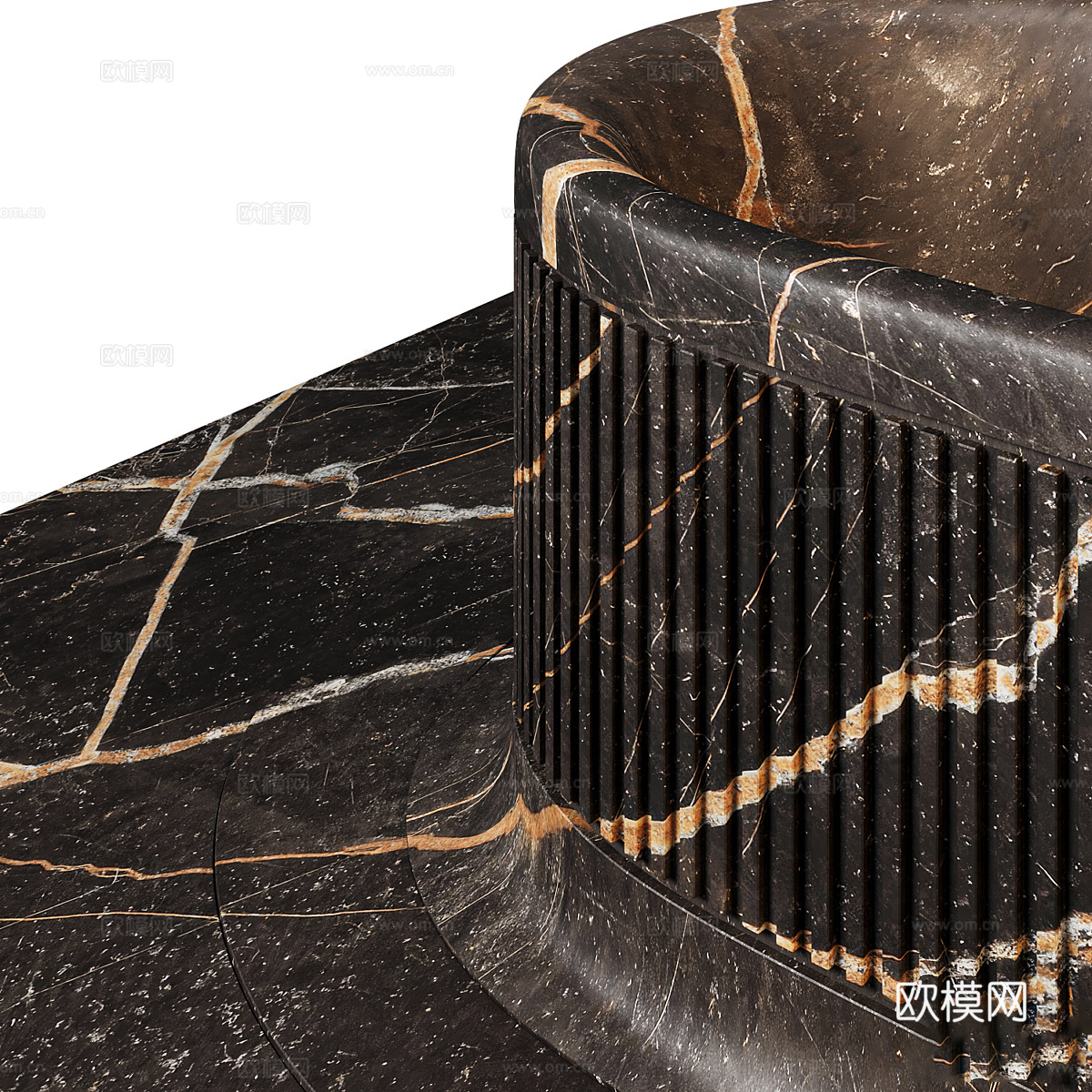 现代意式 Teyo Capriccio 浴缸3d模型