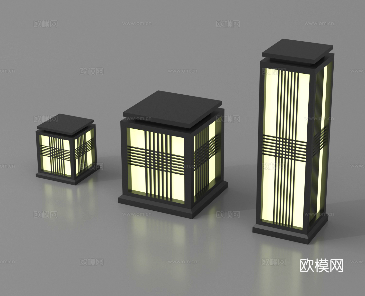 草坪灯 地灯 户外灯 庭院灯3d模型