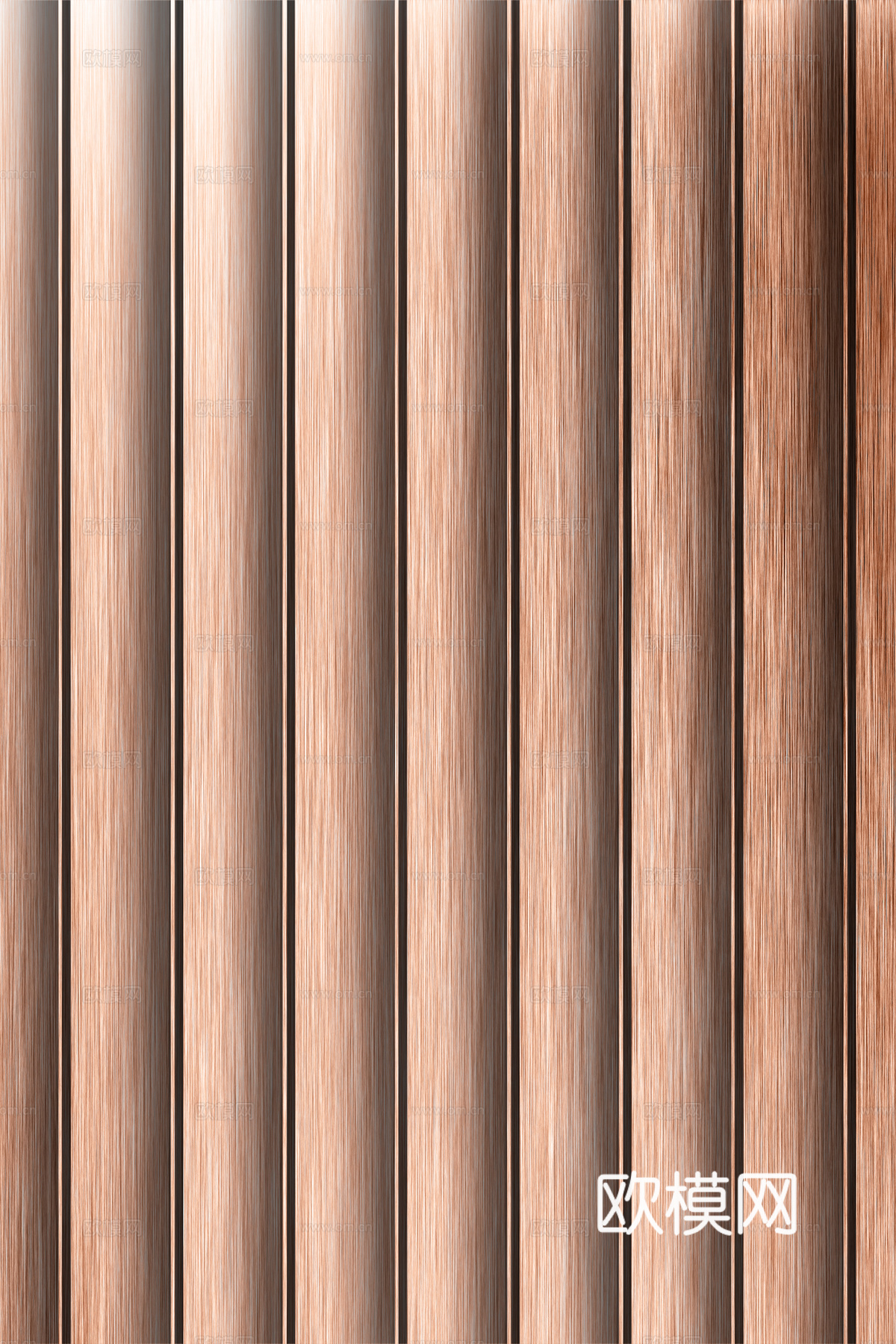 高清拉丝金属格栅长城板下载（渲染图8）