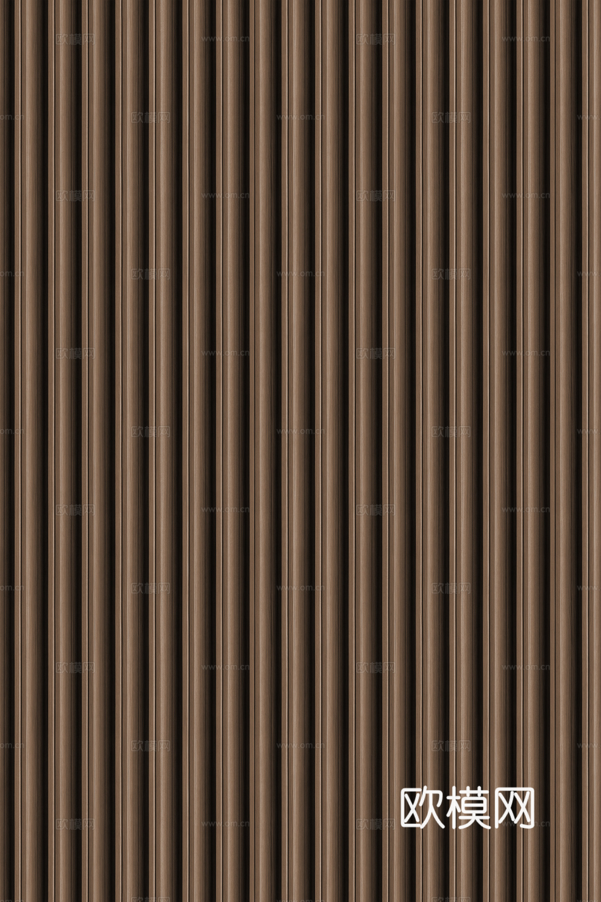 高清木纹格栅长城板下载（渲染图4）