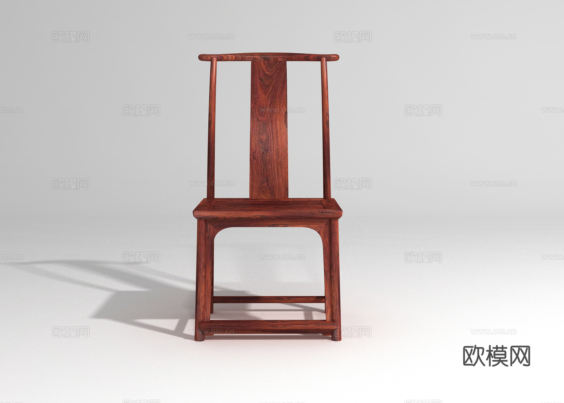 明式经典灯挂椅3d模型