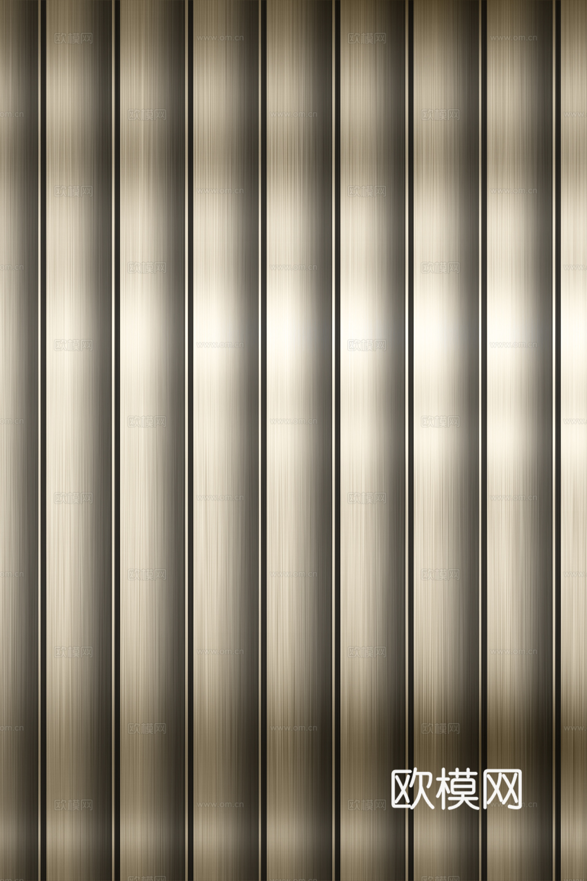 高清拉丝金属格栅长城板下载（渲染图7）