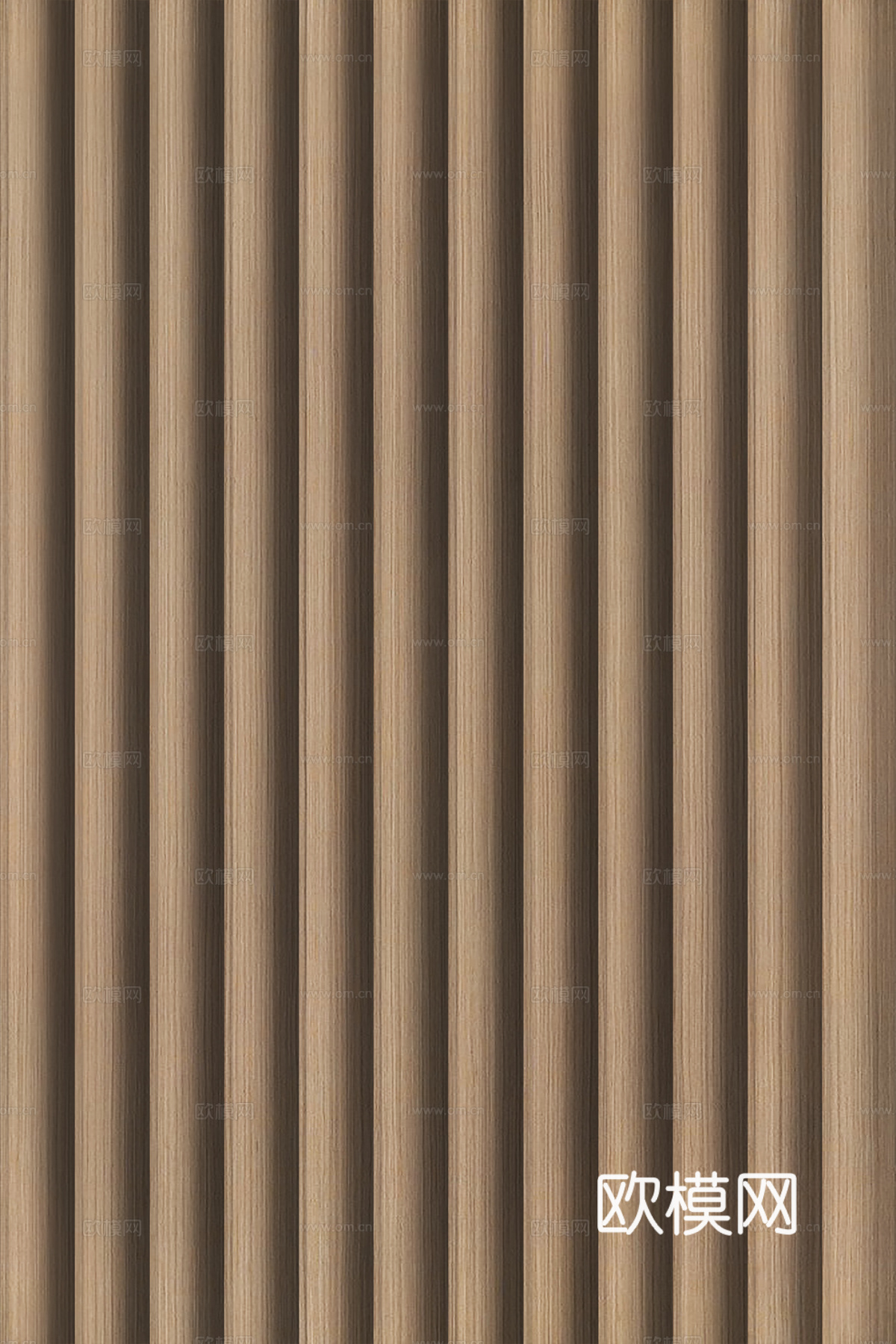 高清木纹格栅长城板下载（渲染图6）