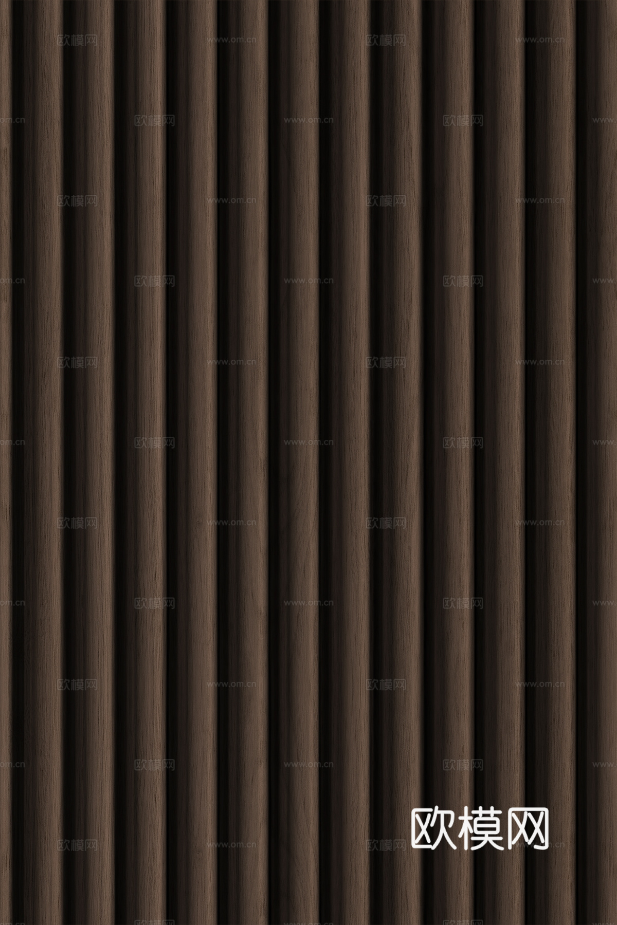 高清木纹格栅长城板下载（渲染图2）