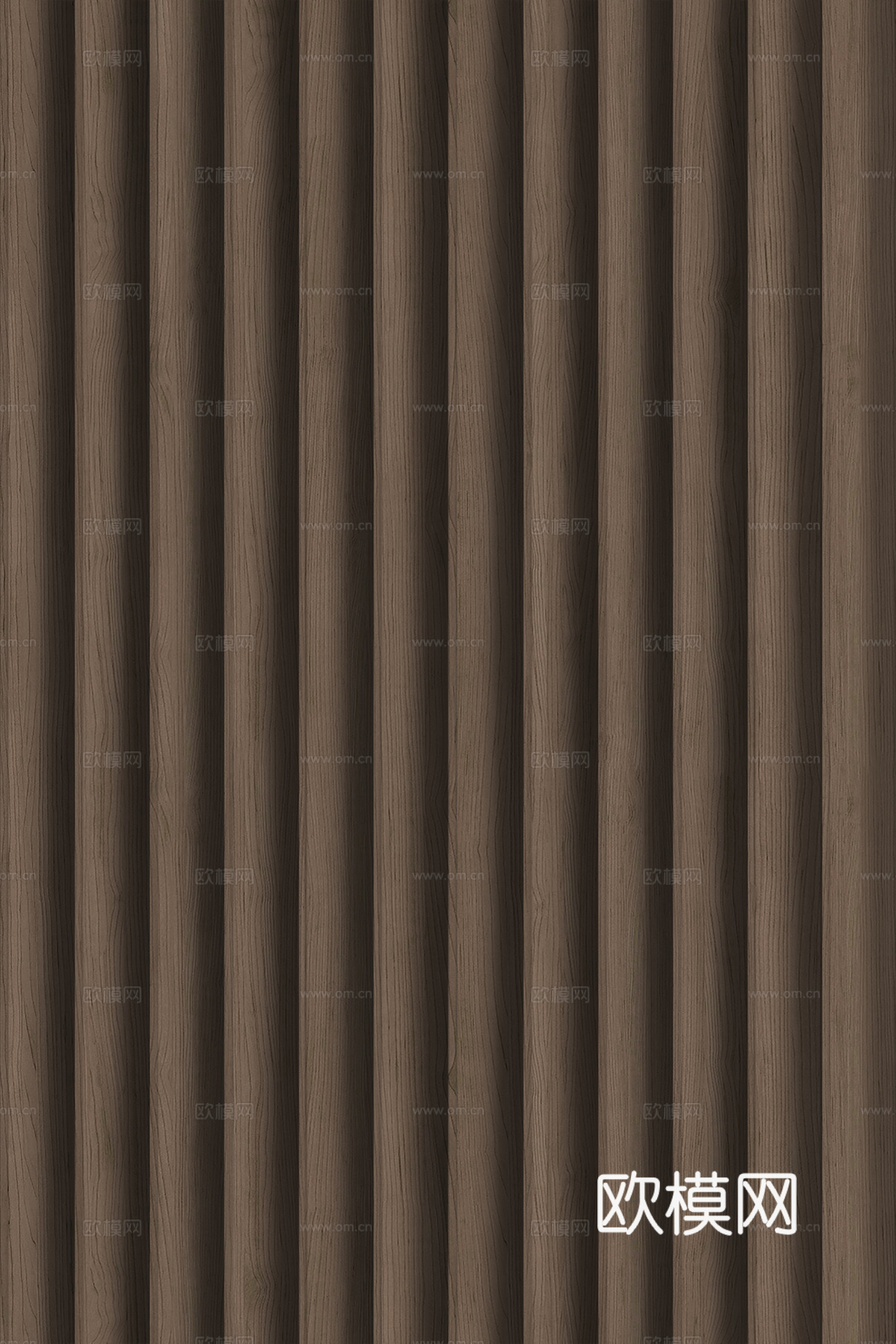 高清木纹格栅长城板下载（渲染图1）