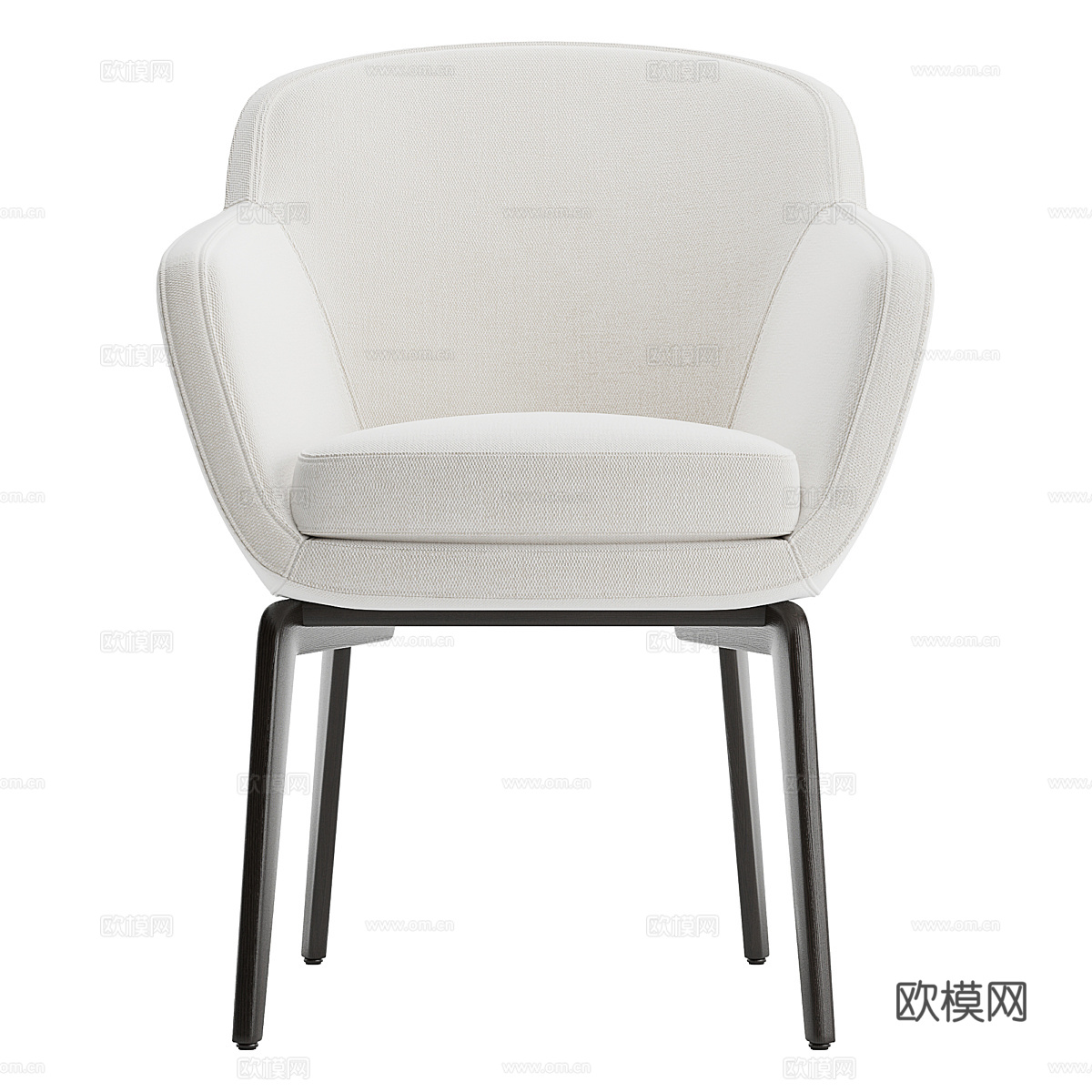 现代意式 Minotti Belt 餐椅3d模型