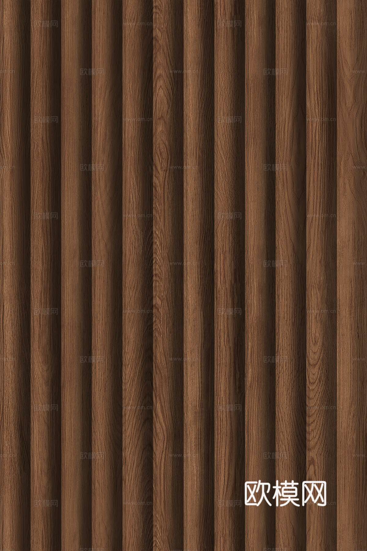 高清木纹格栅长城板下载（渲染图7）