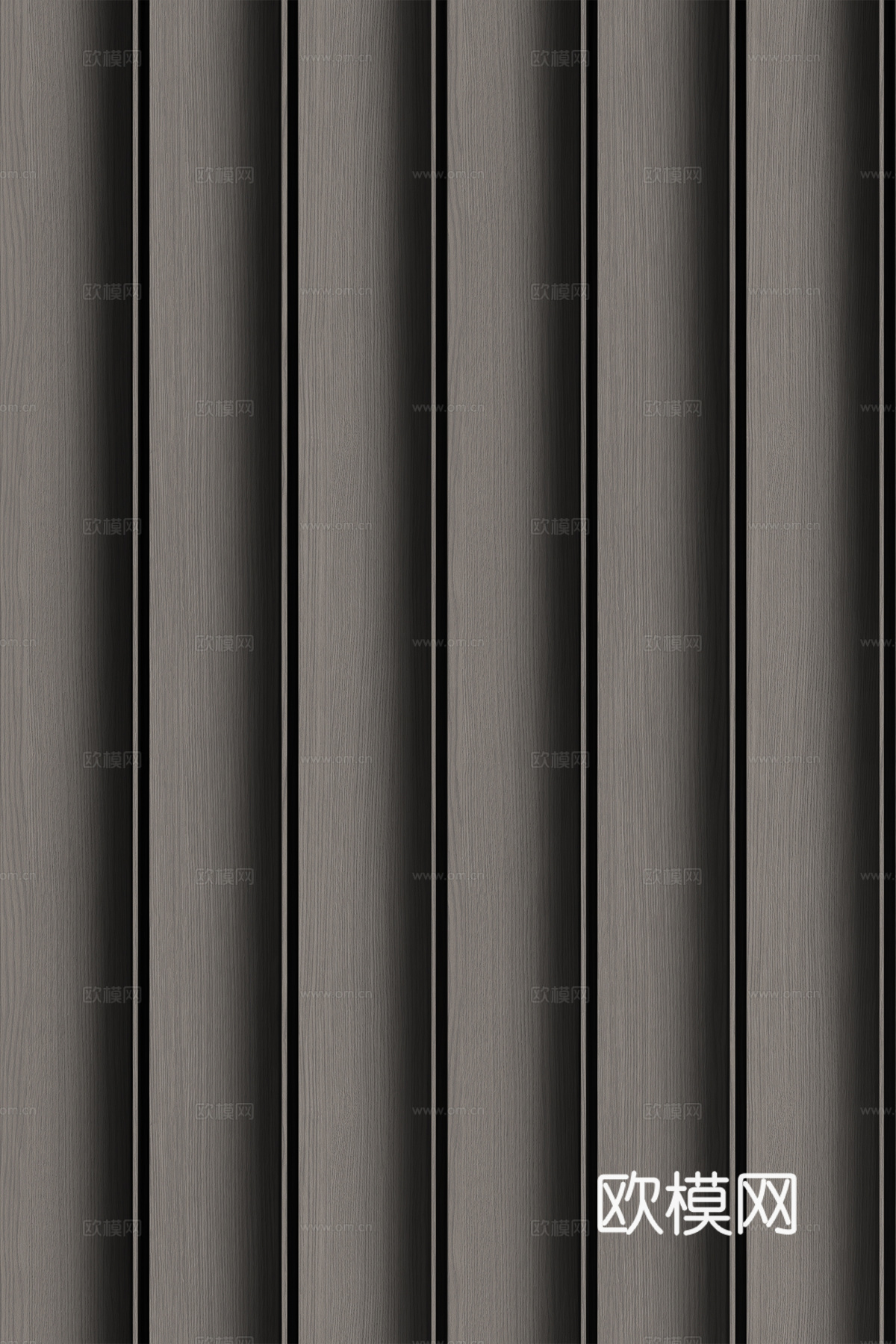 高清木纹格栅长城板下载（渲染图6）