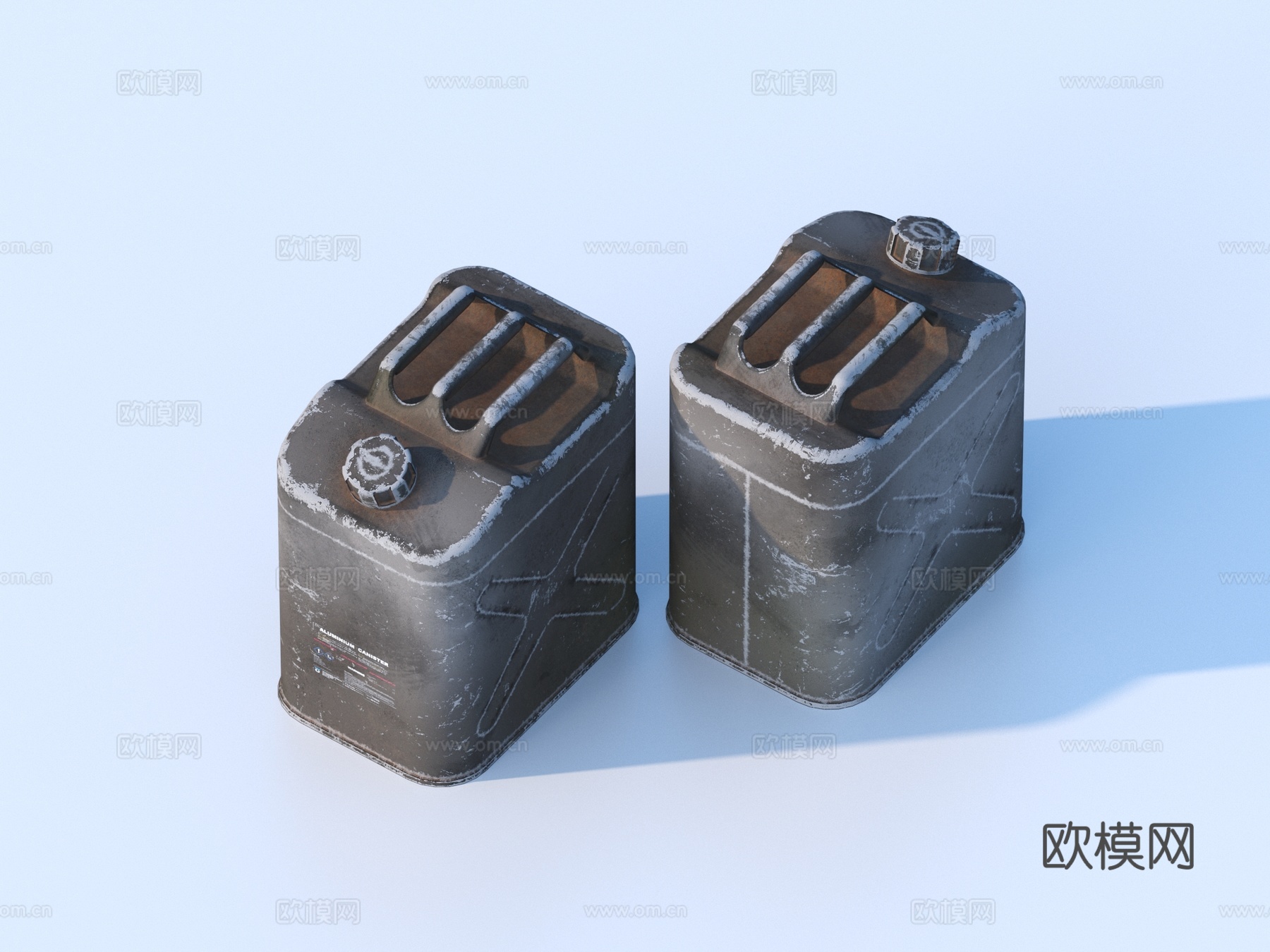 油罐 铁罐 铁桶 油桶3d模型
