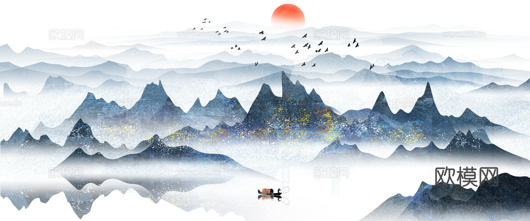 水墨山水画