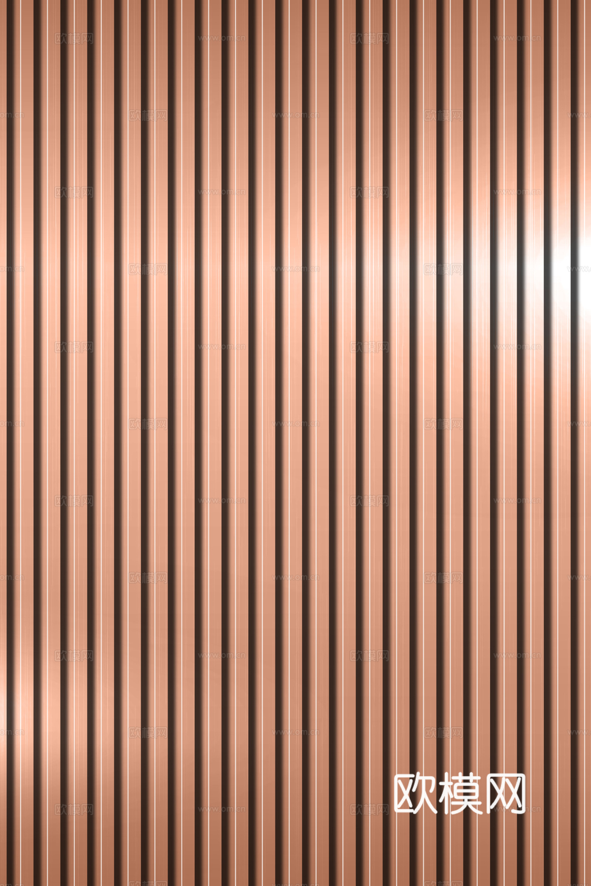 高清拉丝金属格栅长城板下载（渲染图1）