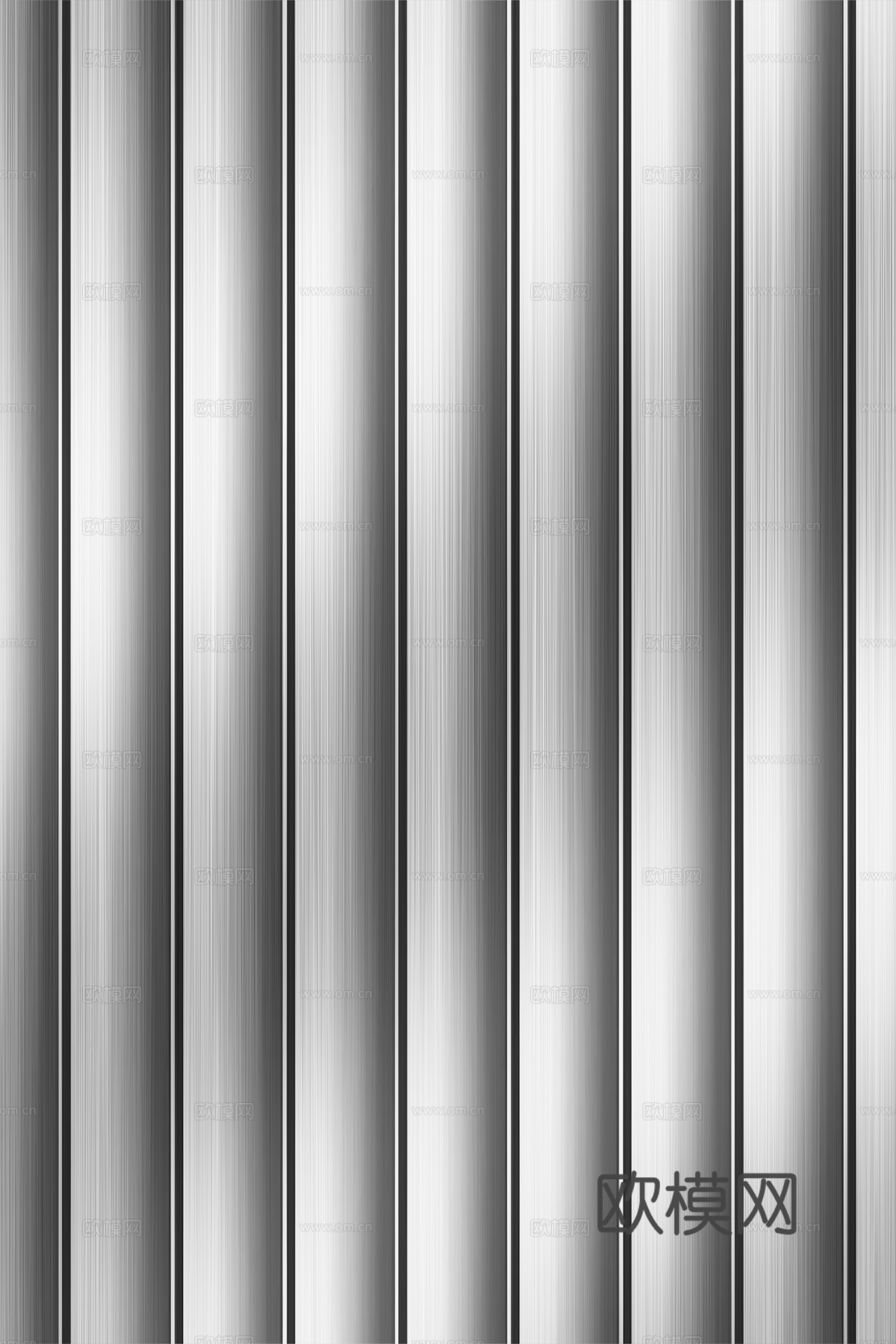 高清拉丝金属格栅长城板下载（渲染图1）