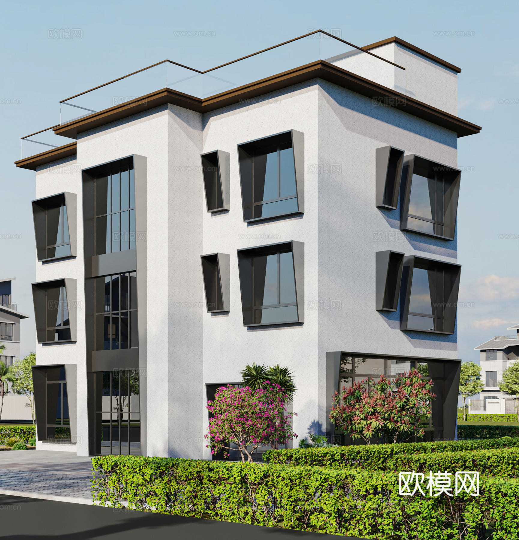 现代建筑3d模型