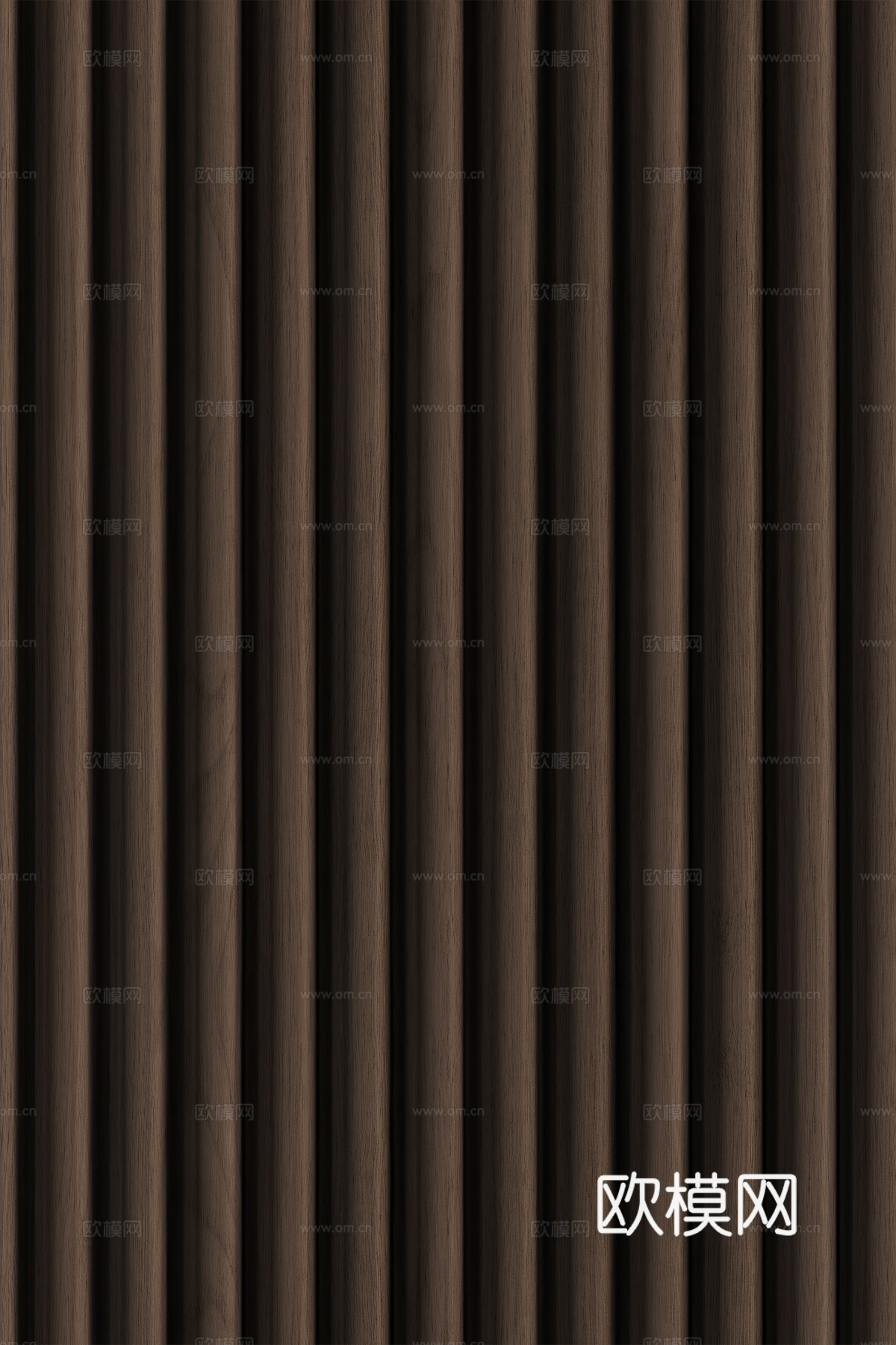 高清木纹格栅长城板下载（渲染图1）