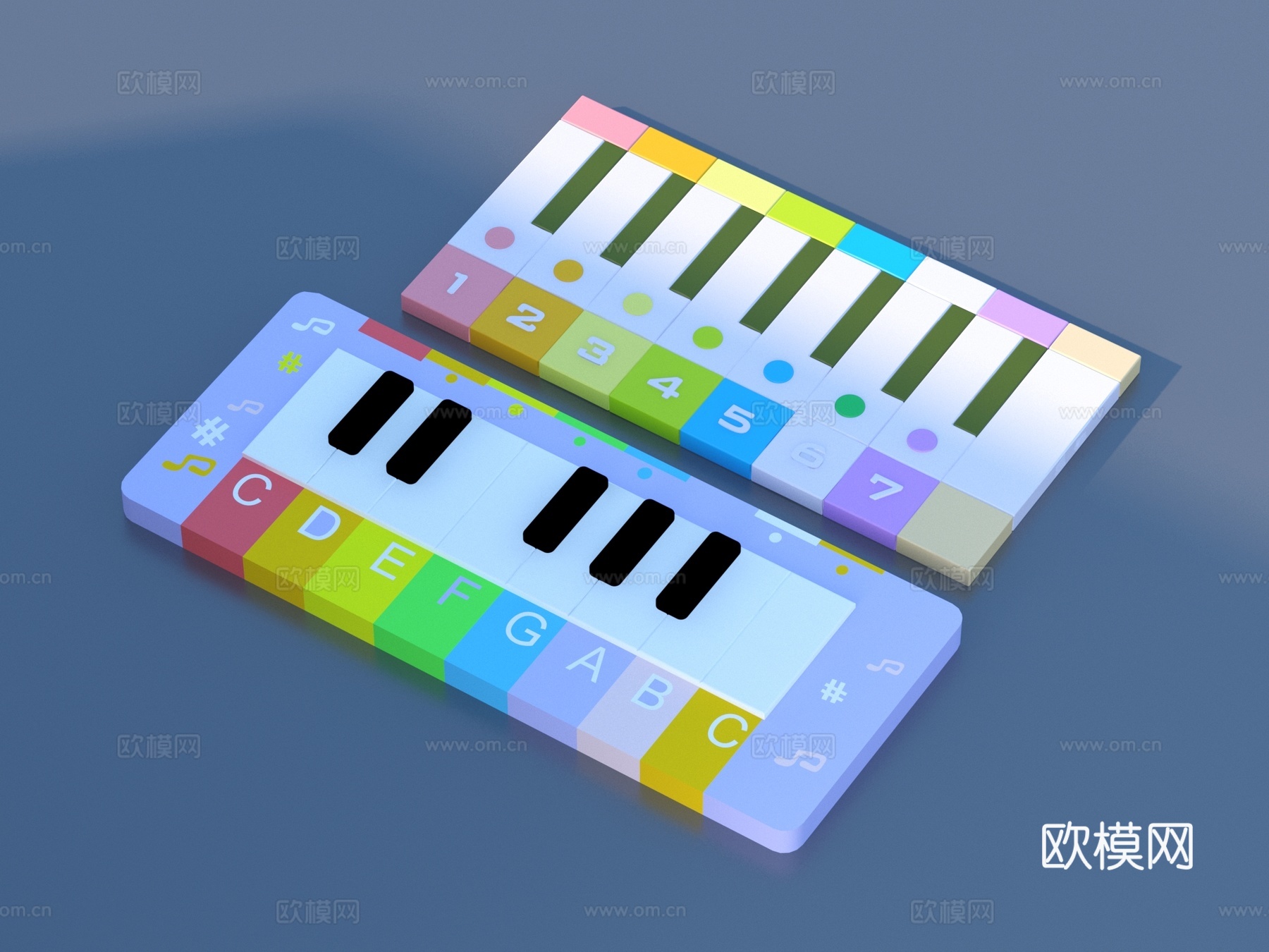 玩具 儿童卡通 电子琴3d模型