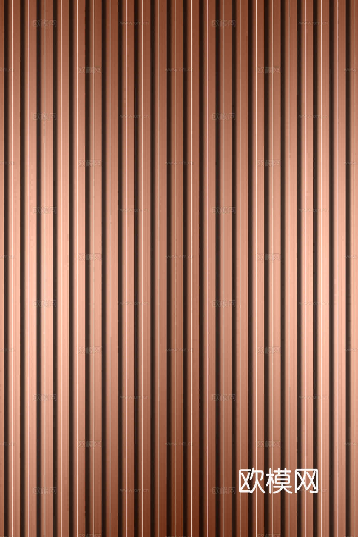 高清拉丝金属格栅长城板下载（渲染图4）