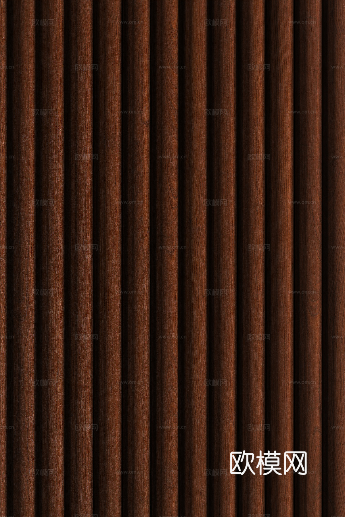 高清木纹格栅长城板下载（渲染图5）