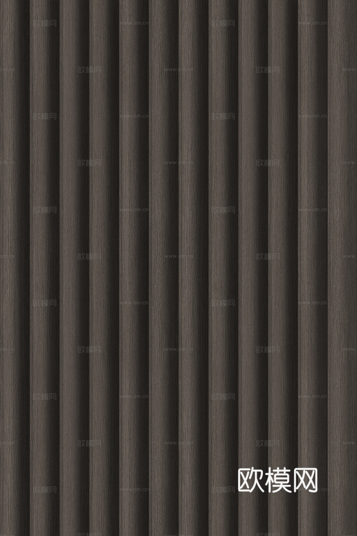高清木纹格栅长城板下载（渲染图5）