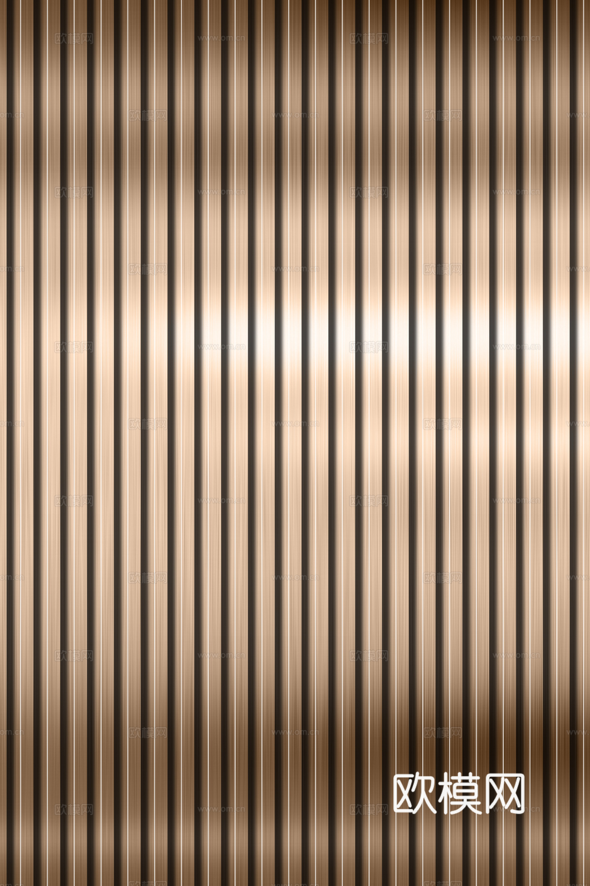 高清拉丝金属格栅长城板下载（渲染图4）