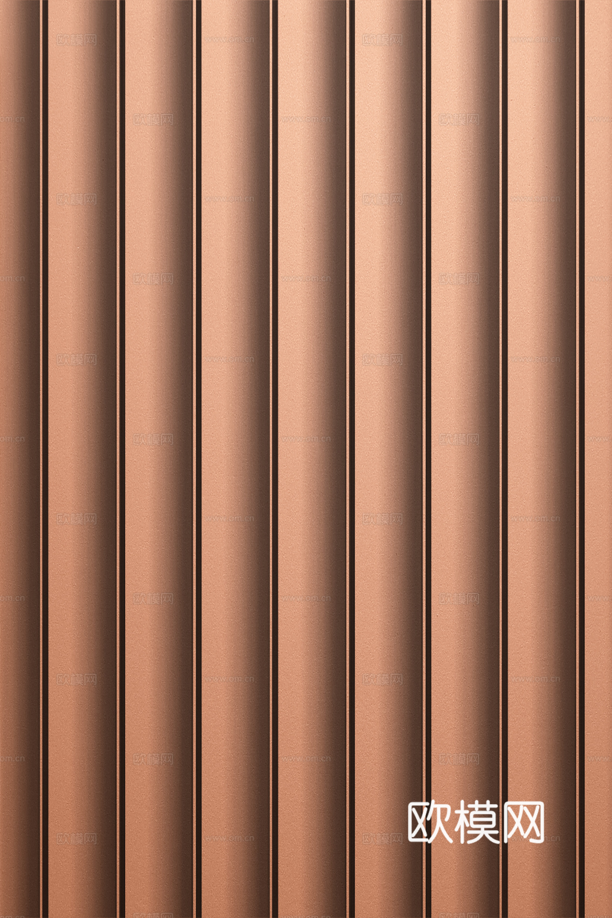 高清拉丝金属格栅长城板下载（渲染图3）