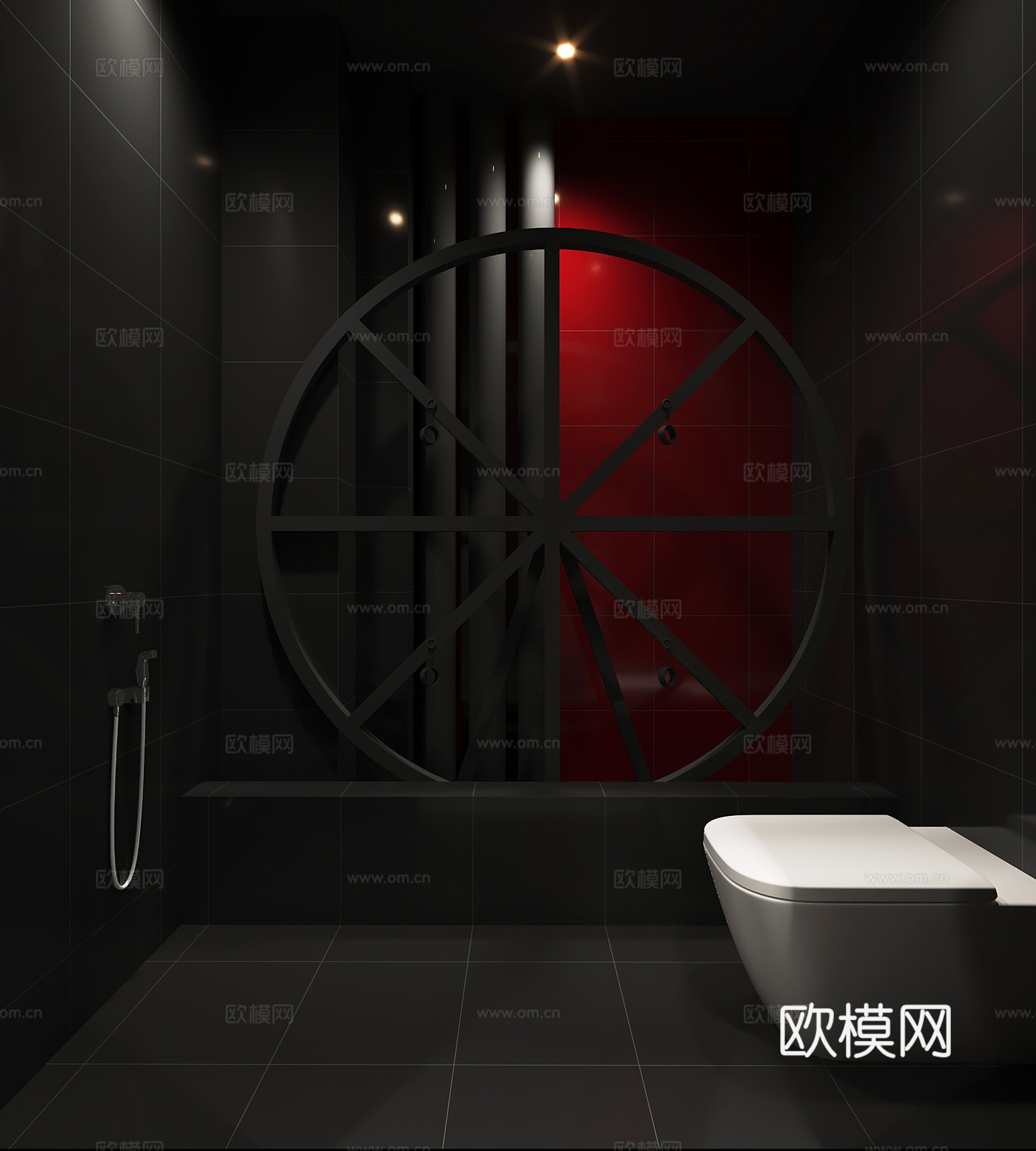 现代成人体验馆3d模型