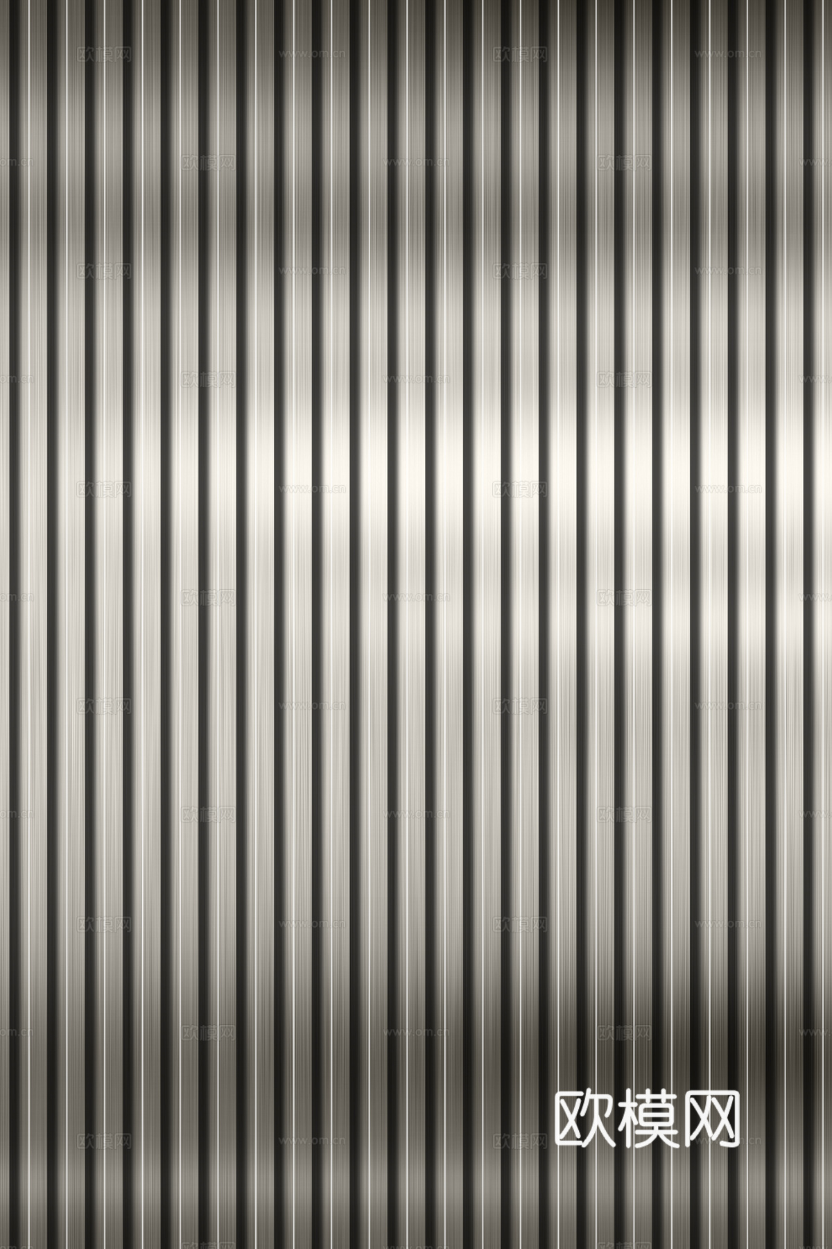 高清拉丝金属格栅长城板下载（渲染图5）